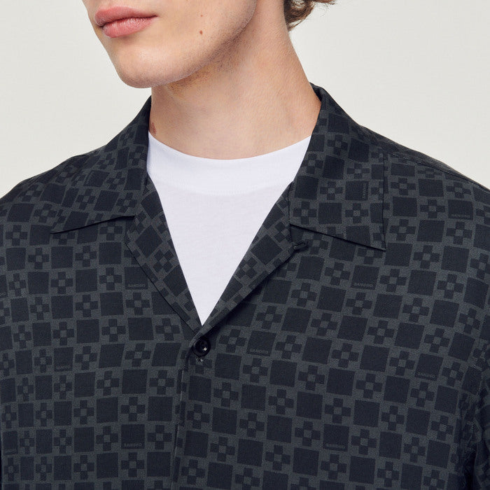 Chemise fluide à col requin Sandro seconde main