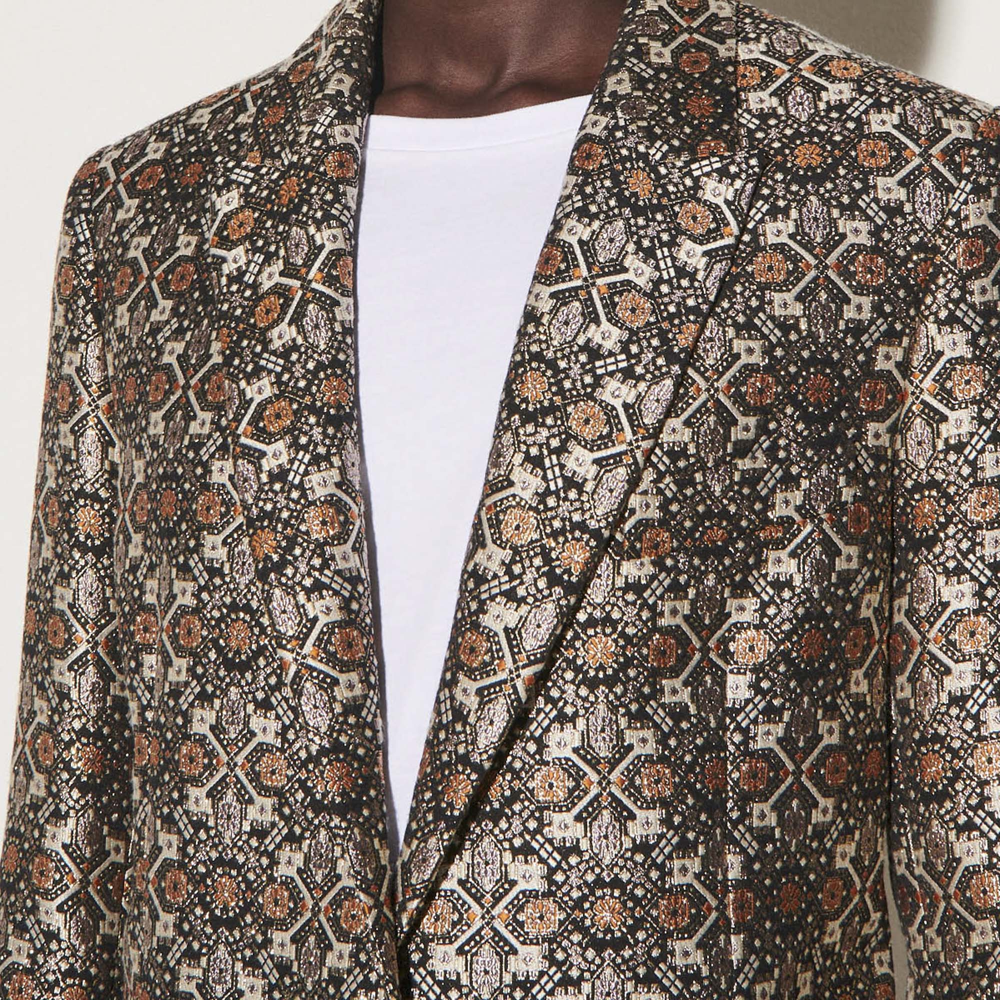 Veste de tailleur en tissu brocard Sandro seconde main