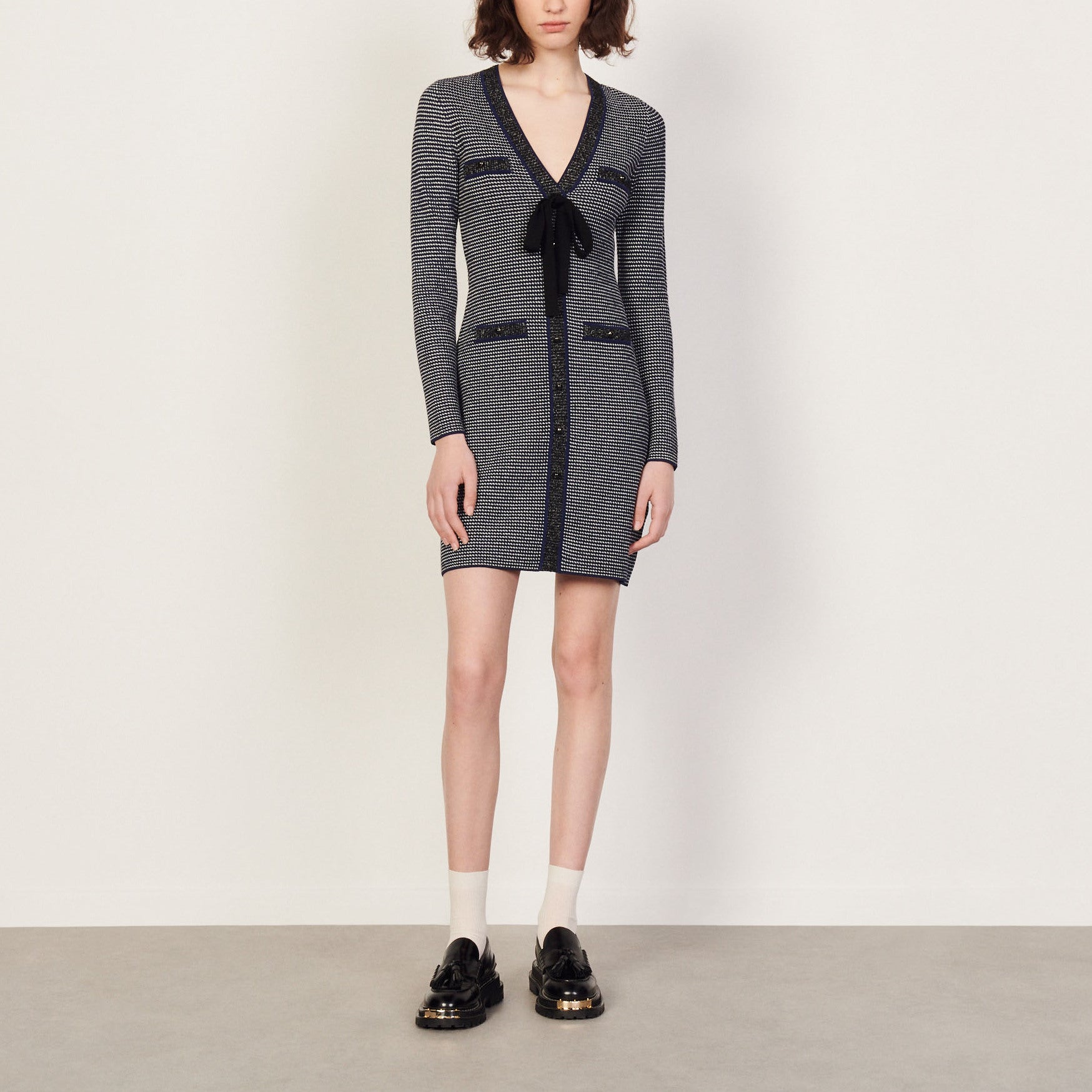 Robe en Maille fantaisie Sandro seconde main