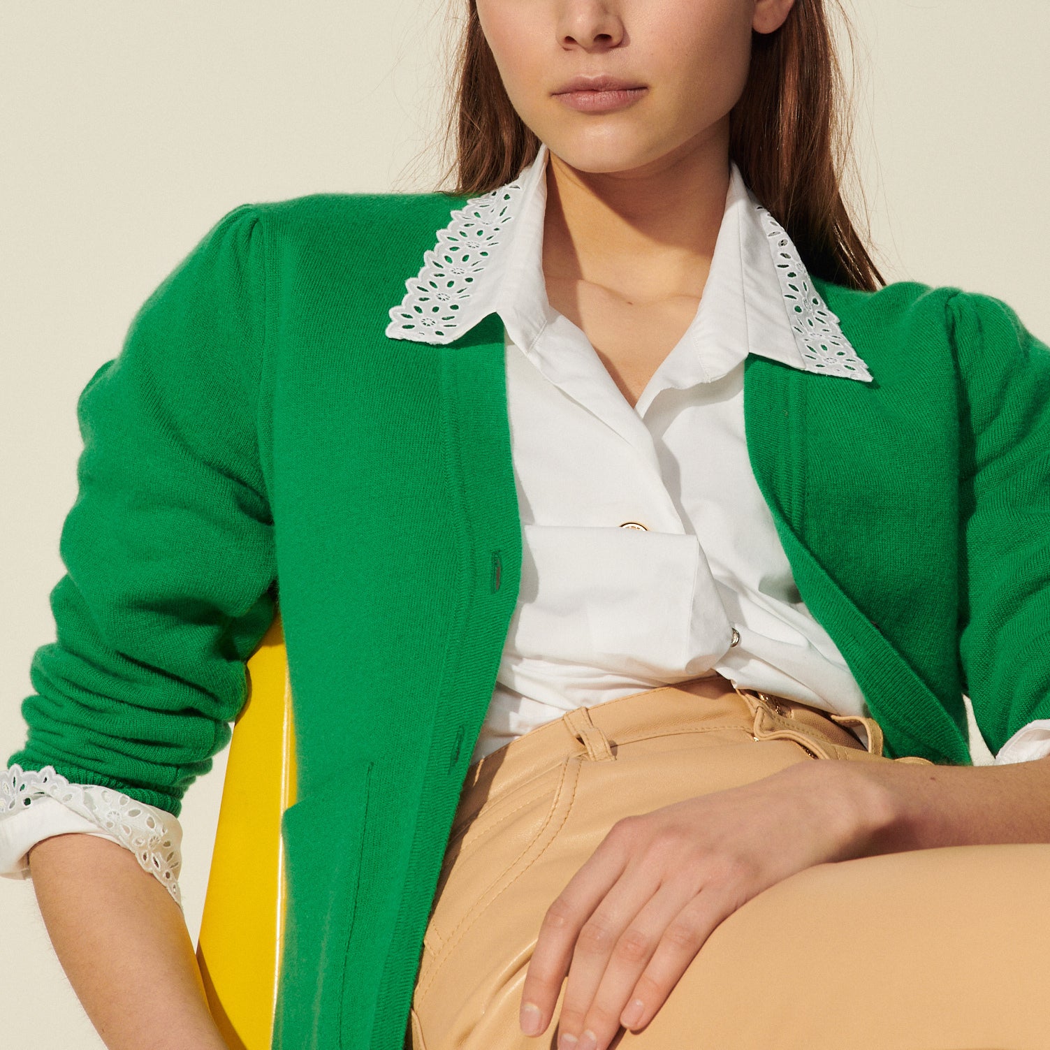 Cardigan long boutonné Sandro seconde main