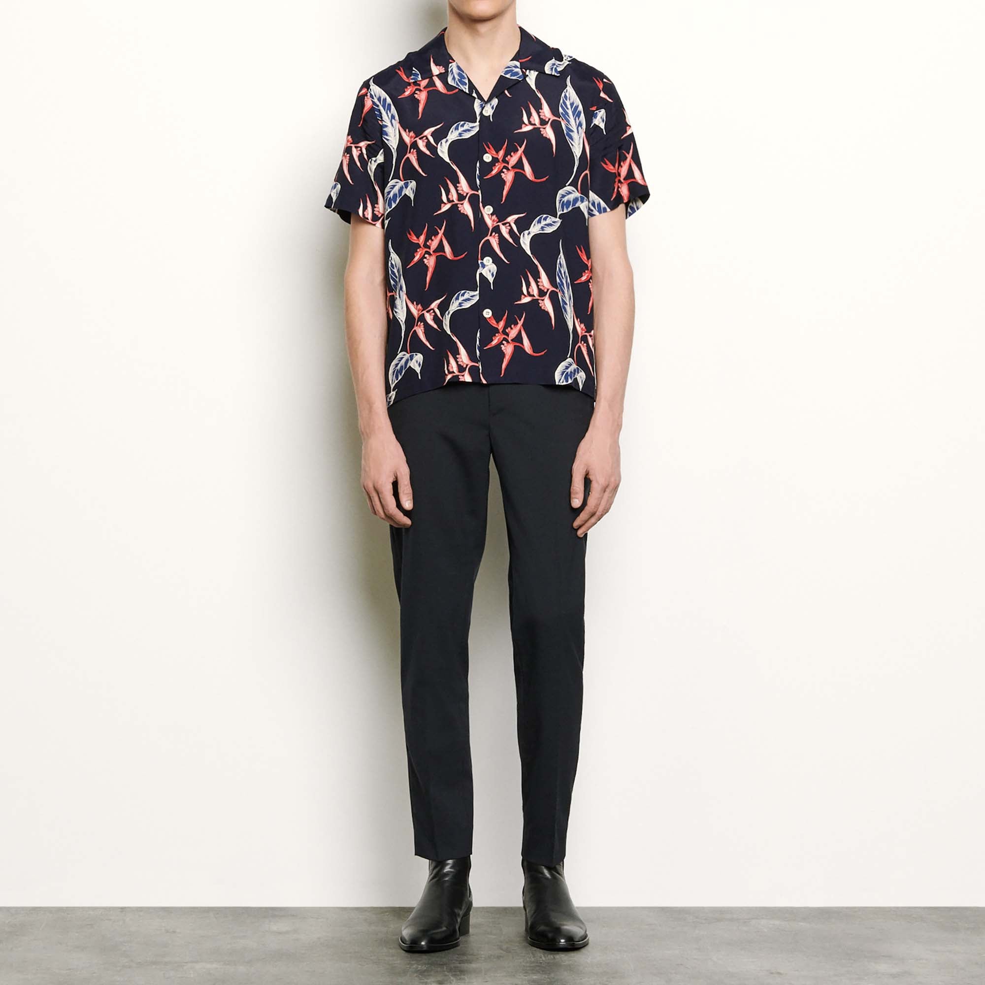 Chemise imprimée à manches courtes Sandro seconde main