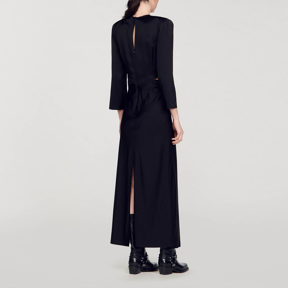 Robe longue satinée Sandro seconde main