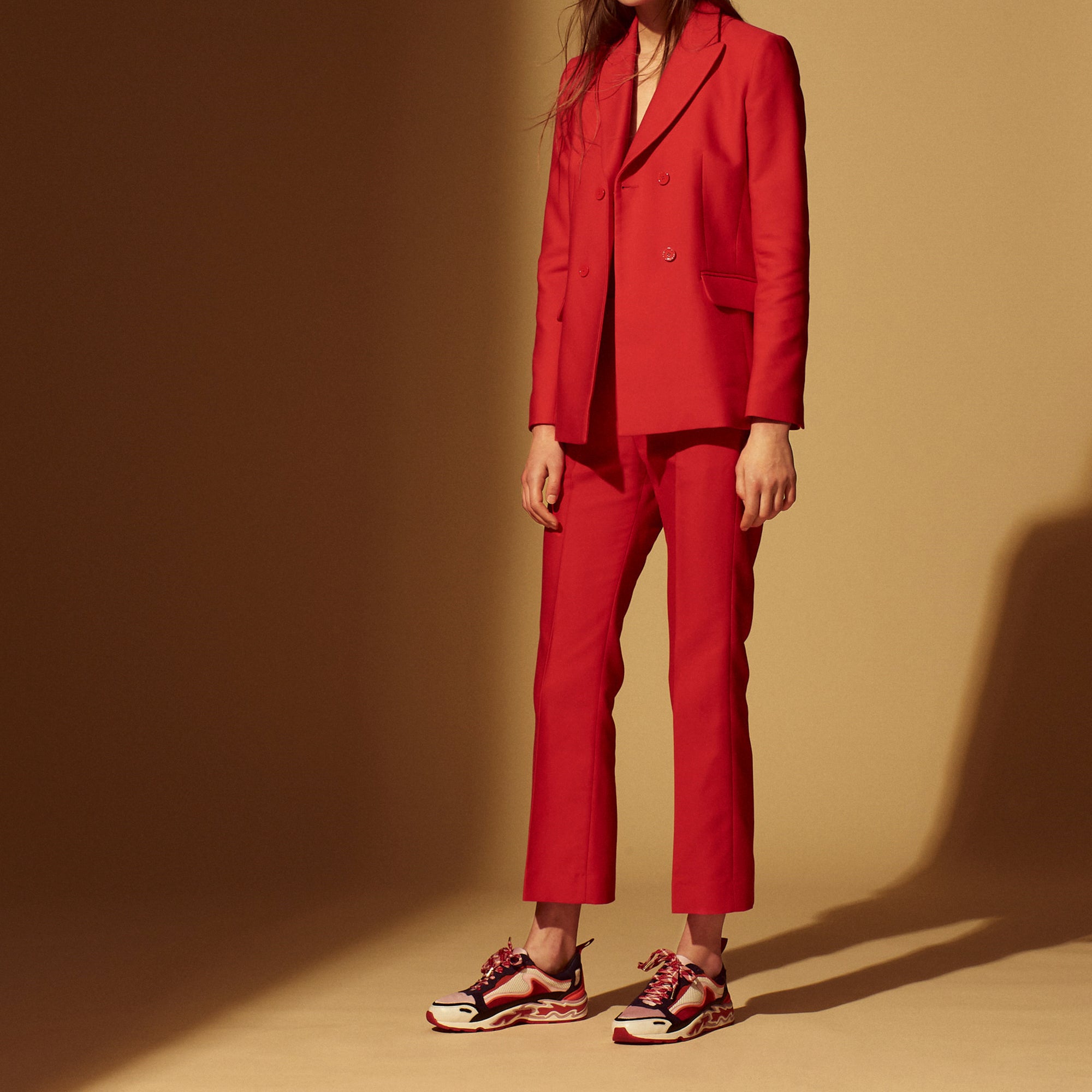 Veste en coton mélangé double boutonnage Sandro seconde main