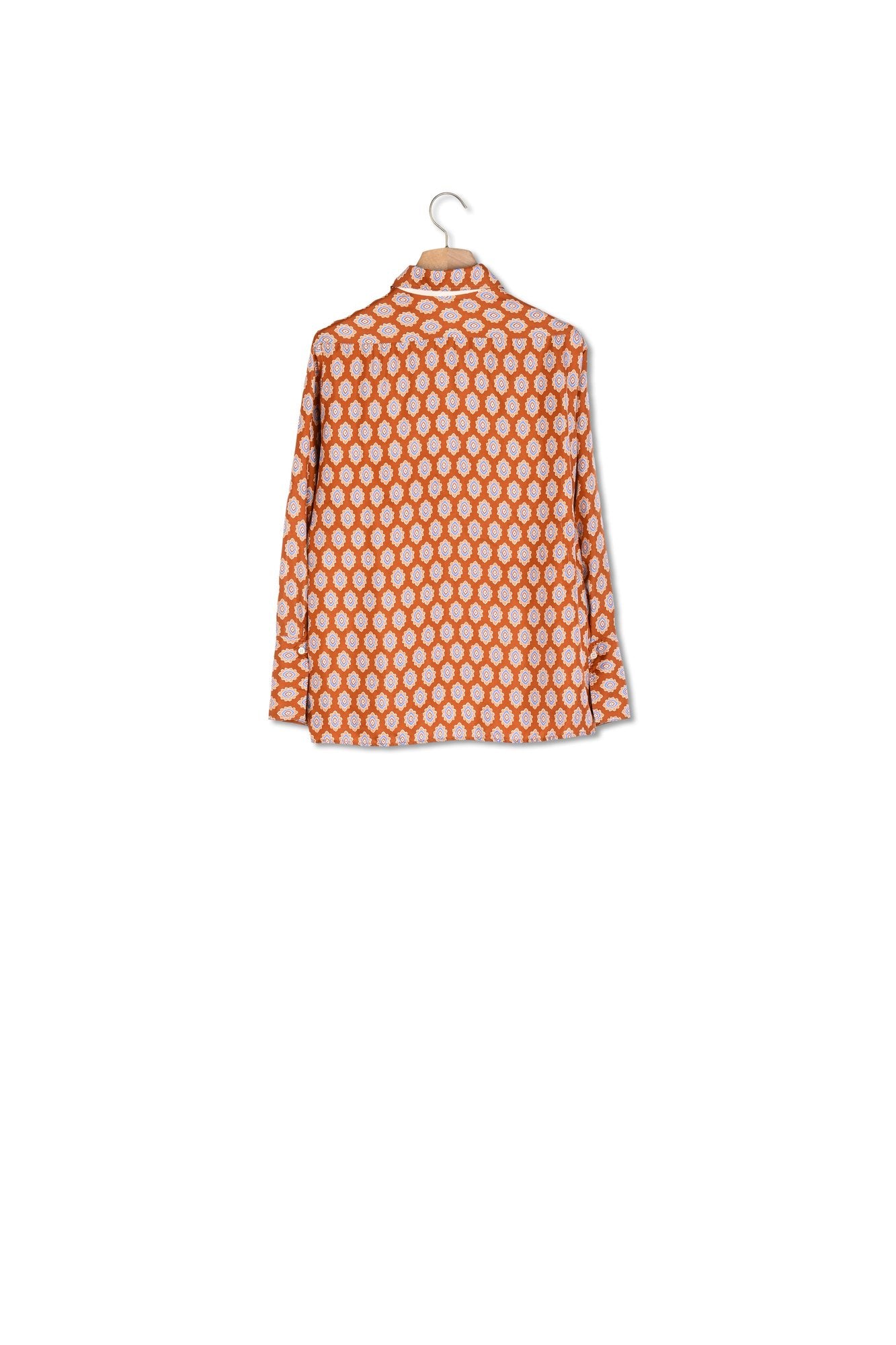 Chemise classique en soie imprimée Sandro seconde main