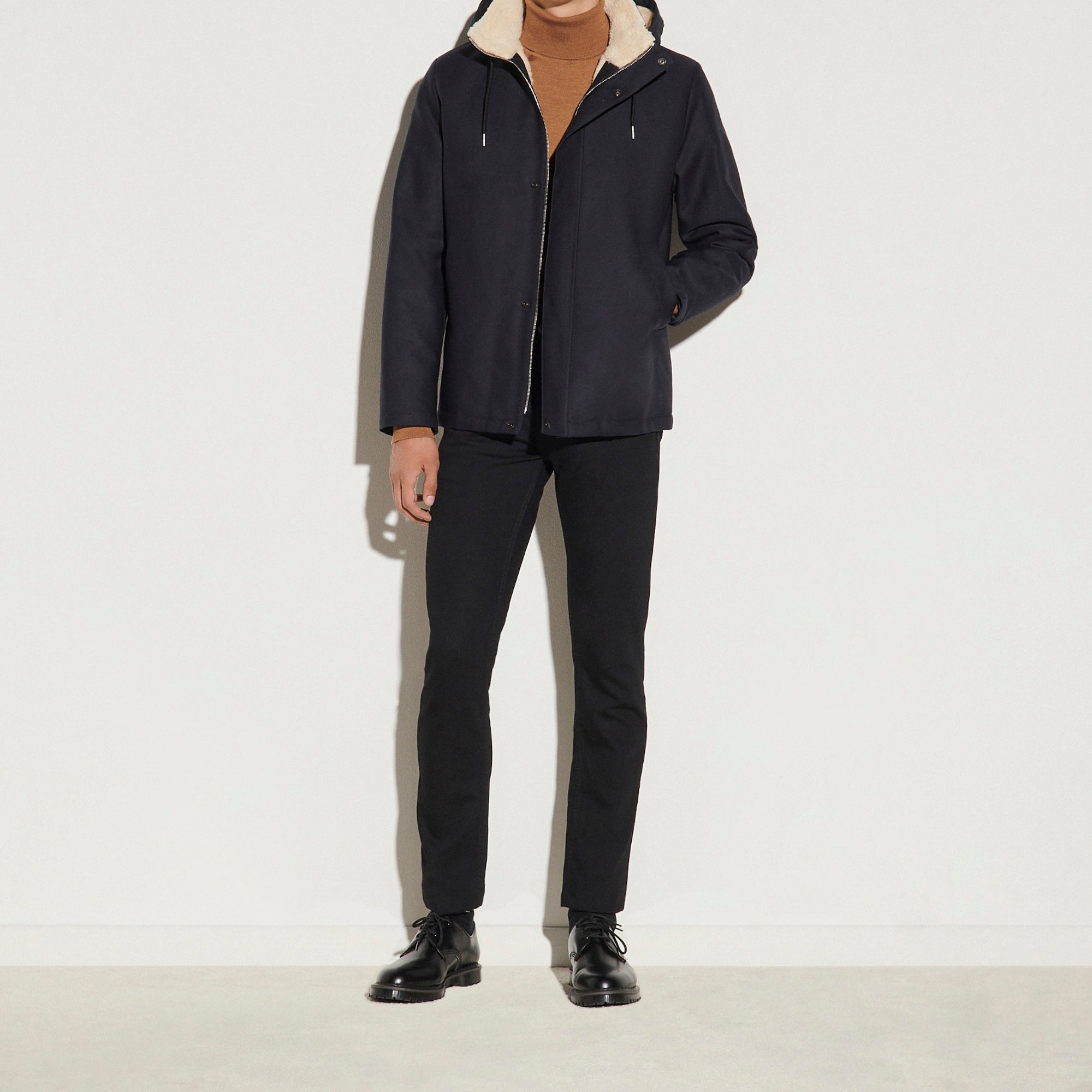 Manteau à capuche en coton Sandro seconde main