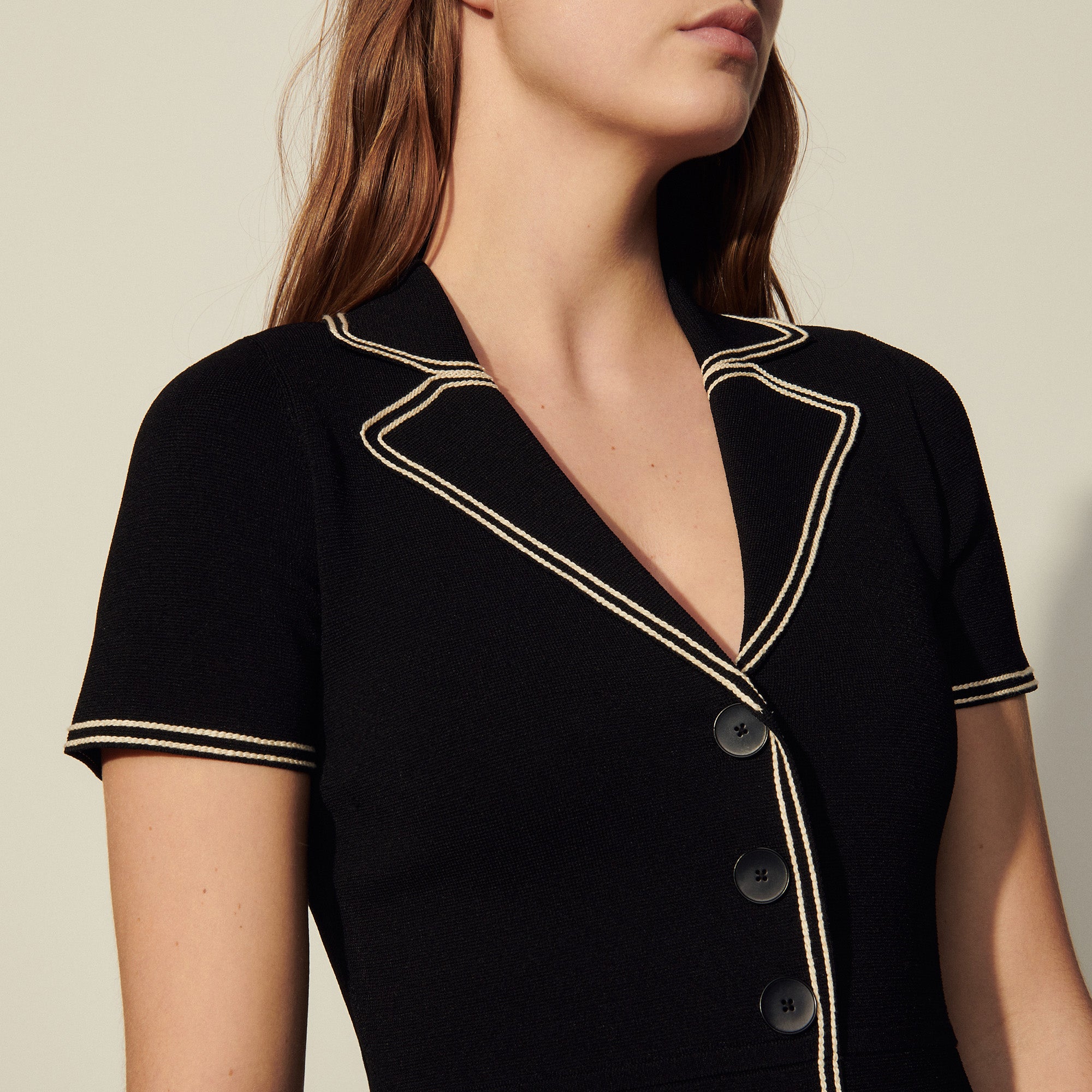 Robe chemisier en Maille Sandro seconde main