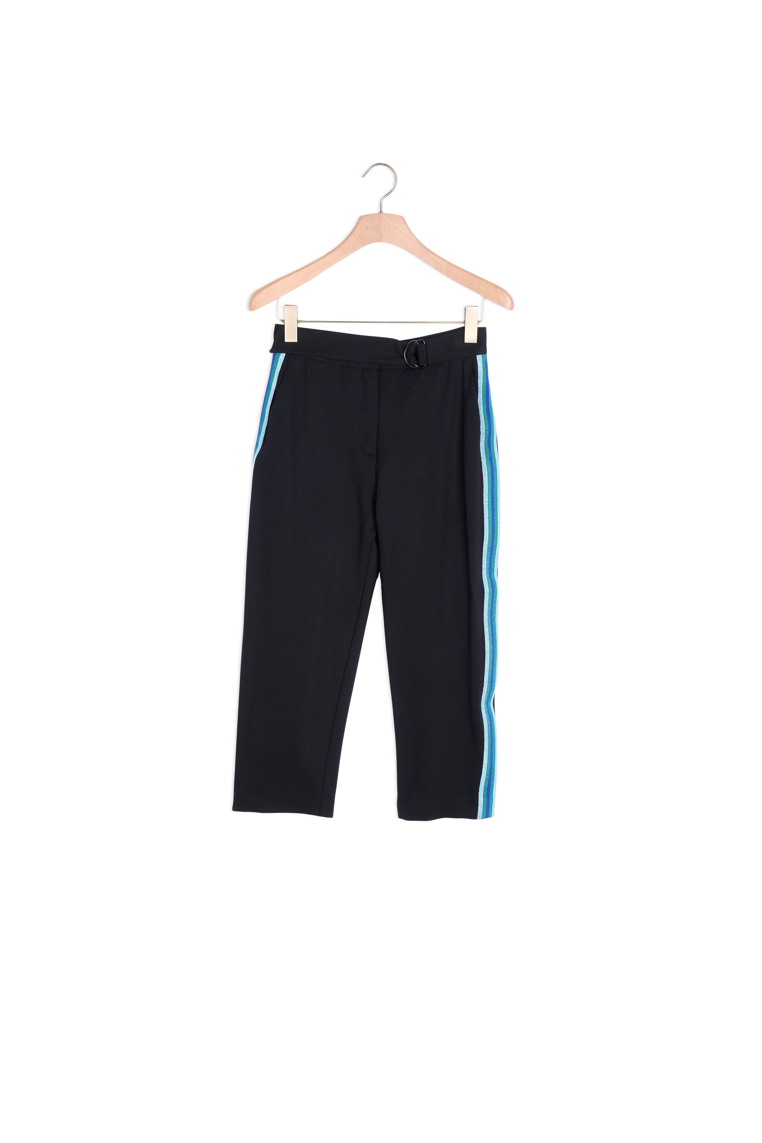 Pantalon 7/8ème orné de galons latéraux Sandro seconde main