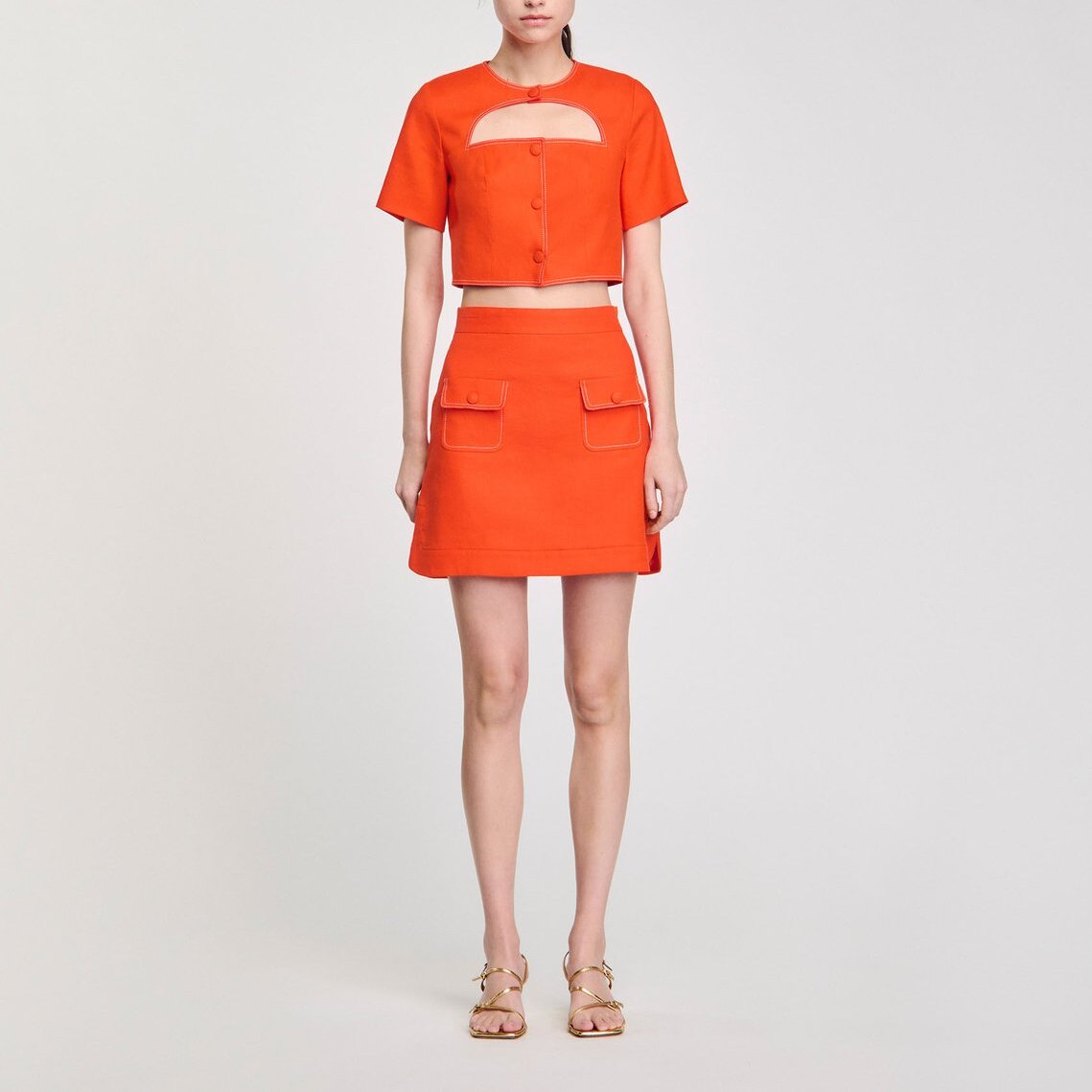 Jupe courte à poches Sandro seconde main