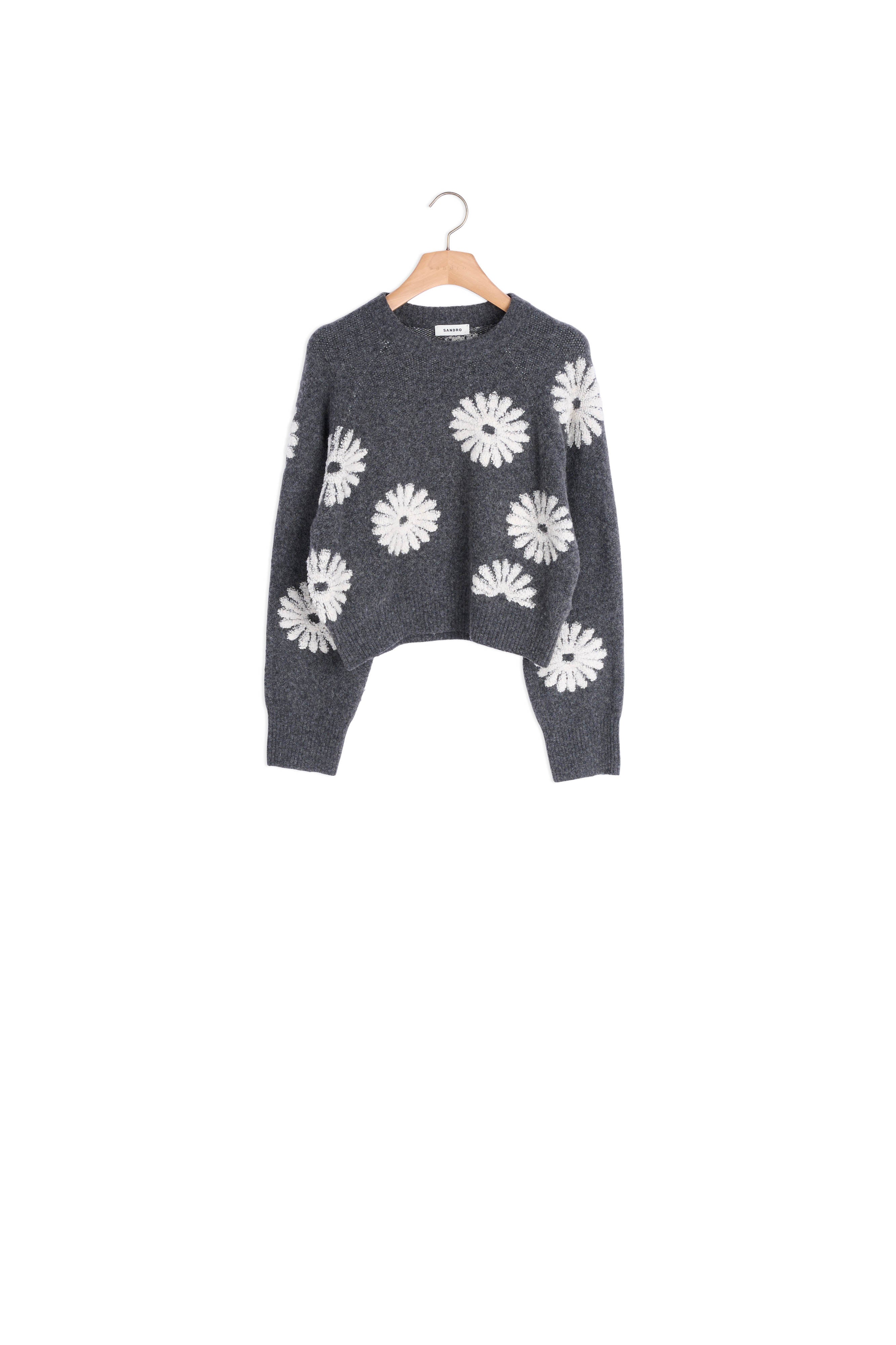 Pull en Maille à fleurs Sandro seconde main