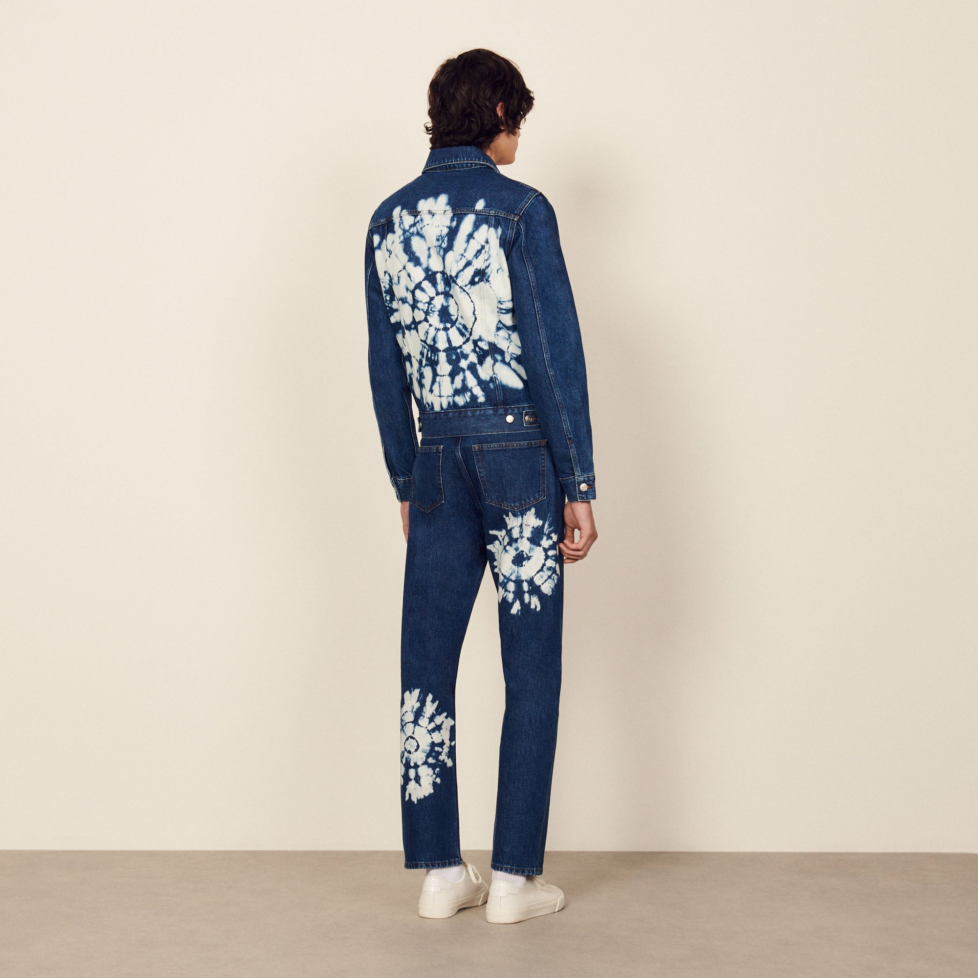 Blouson en Jean dos tie&dye Sandro seconde main