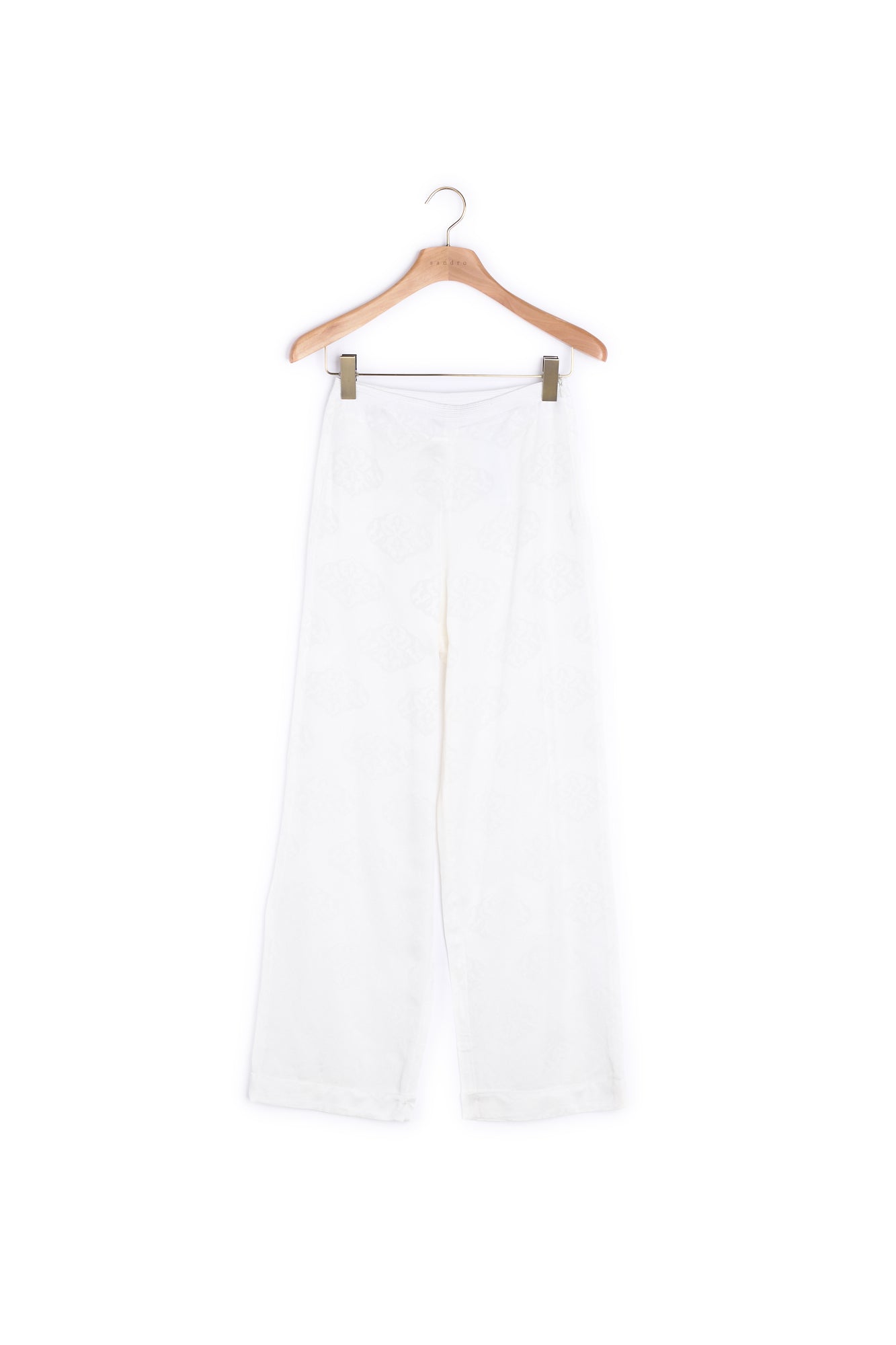 Pantalon large en jacquard Sandro seconde main