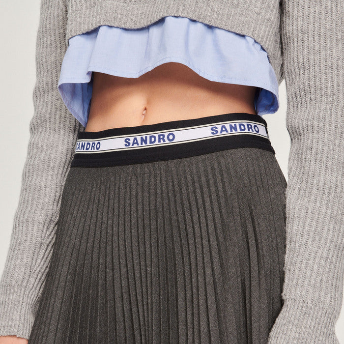 Jupe courte plissée Sandro seconde main