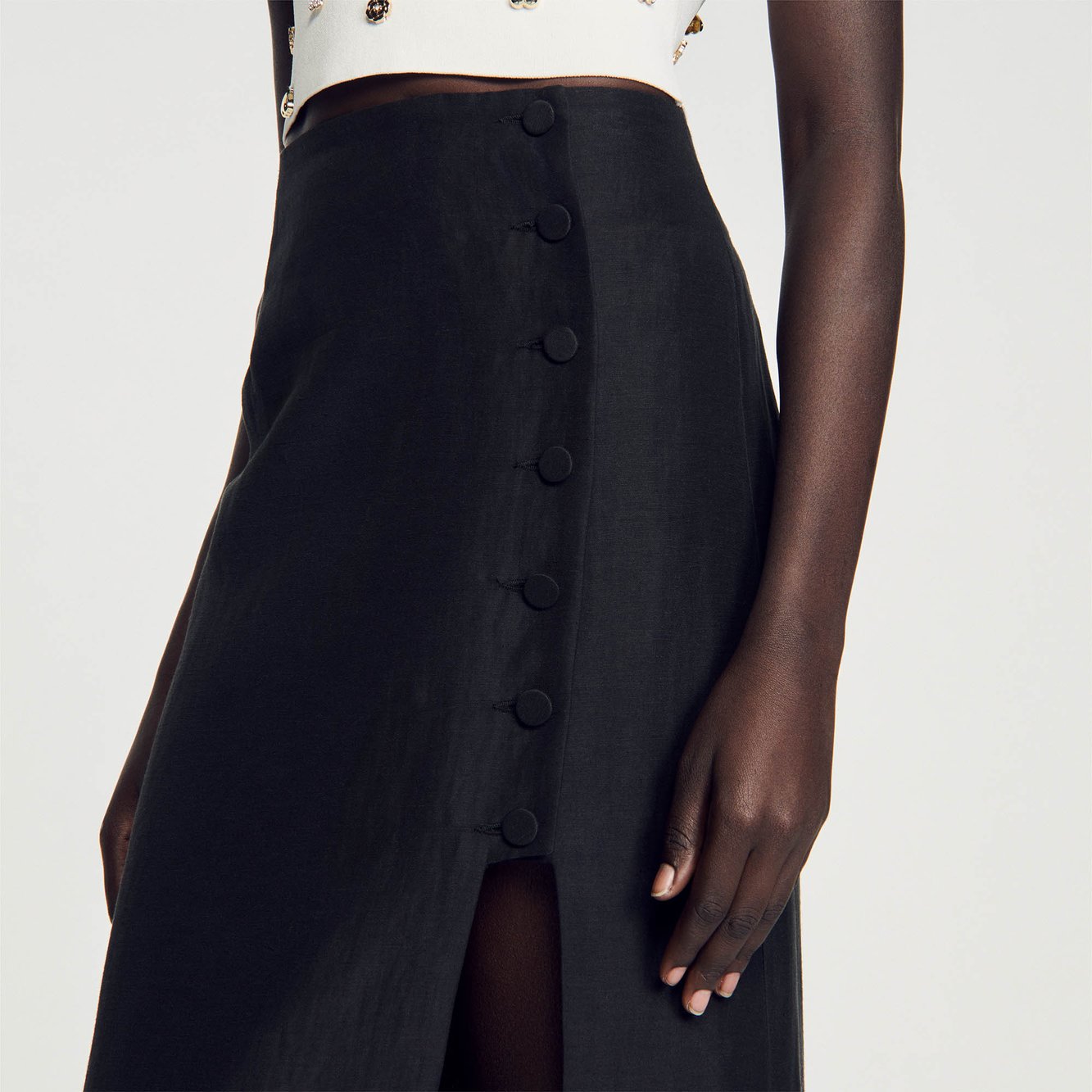 Jupe midi fendue Sandro seconde main