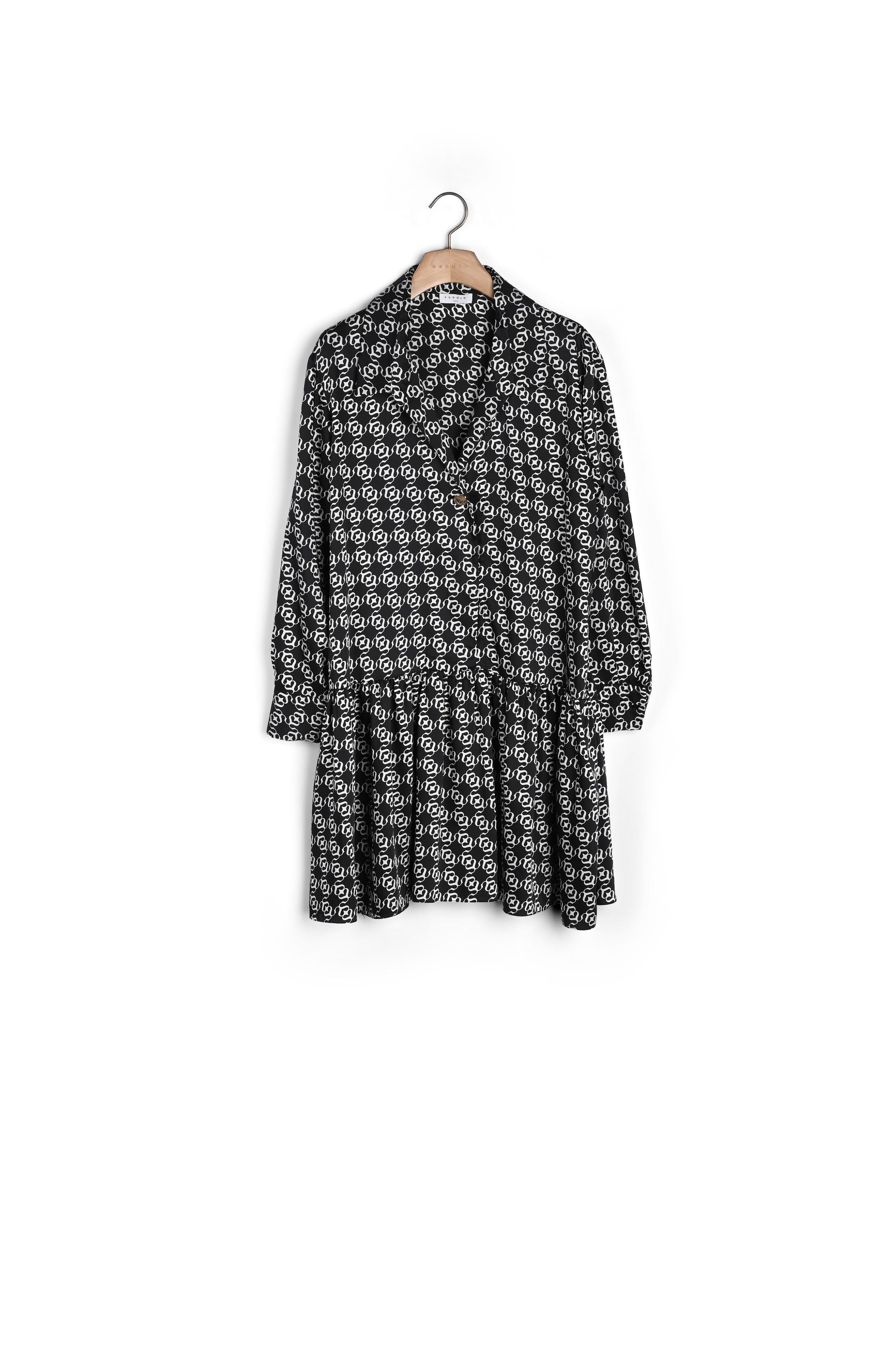 Robe Ecru / Noir Sandro seconde main