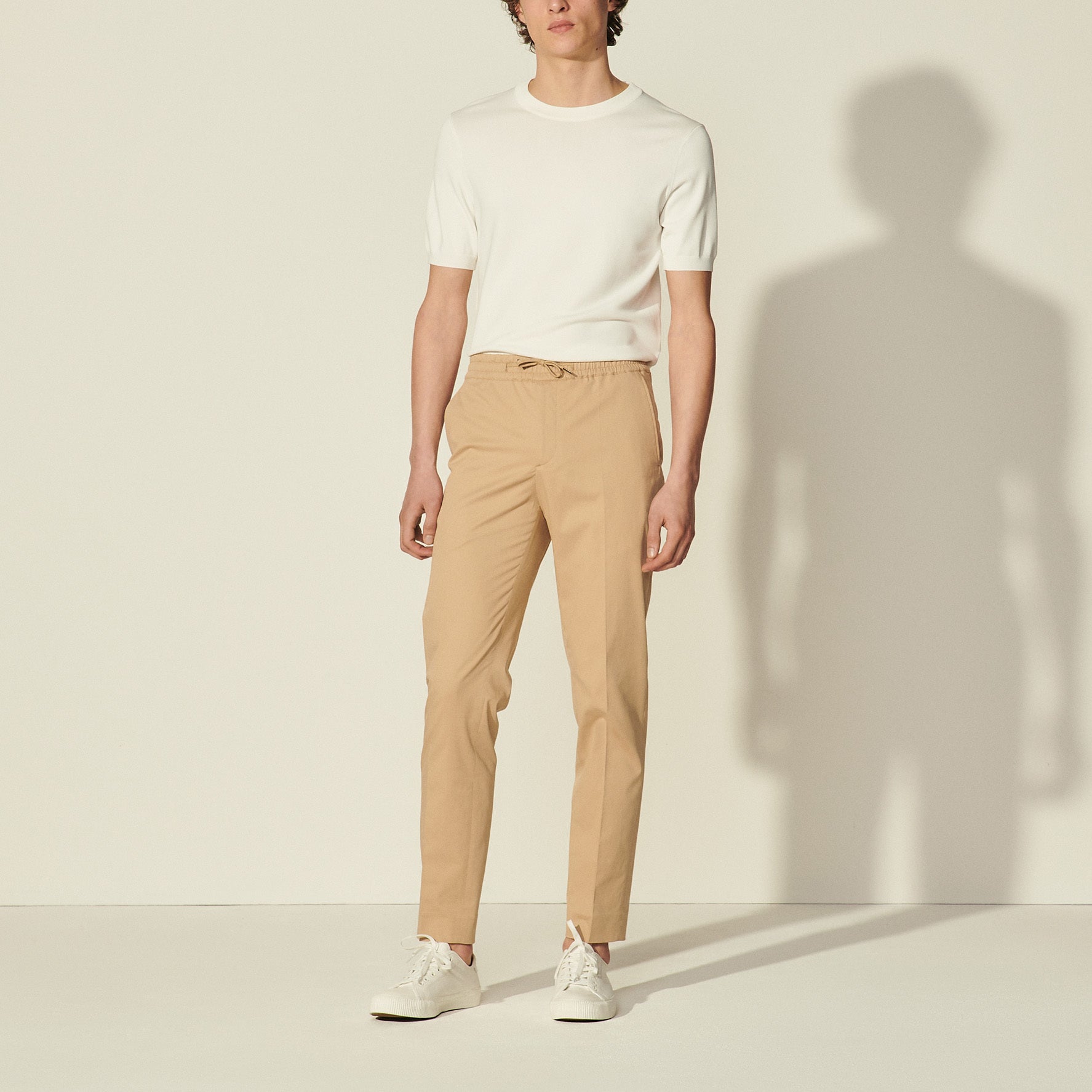 Pantalon à la ceinture élastique Sandro seconde main