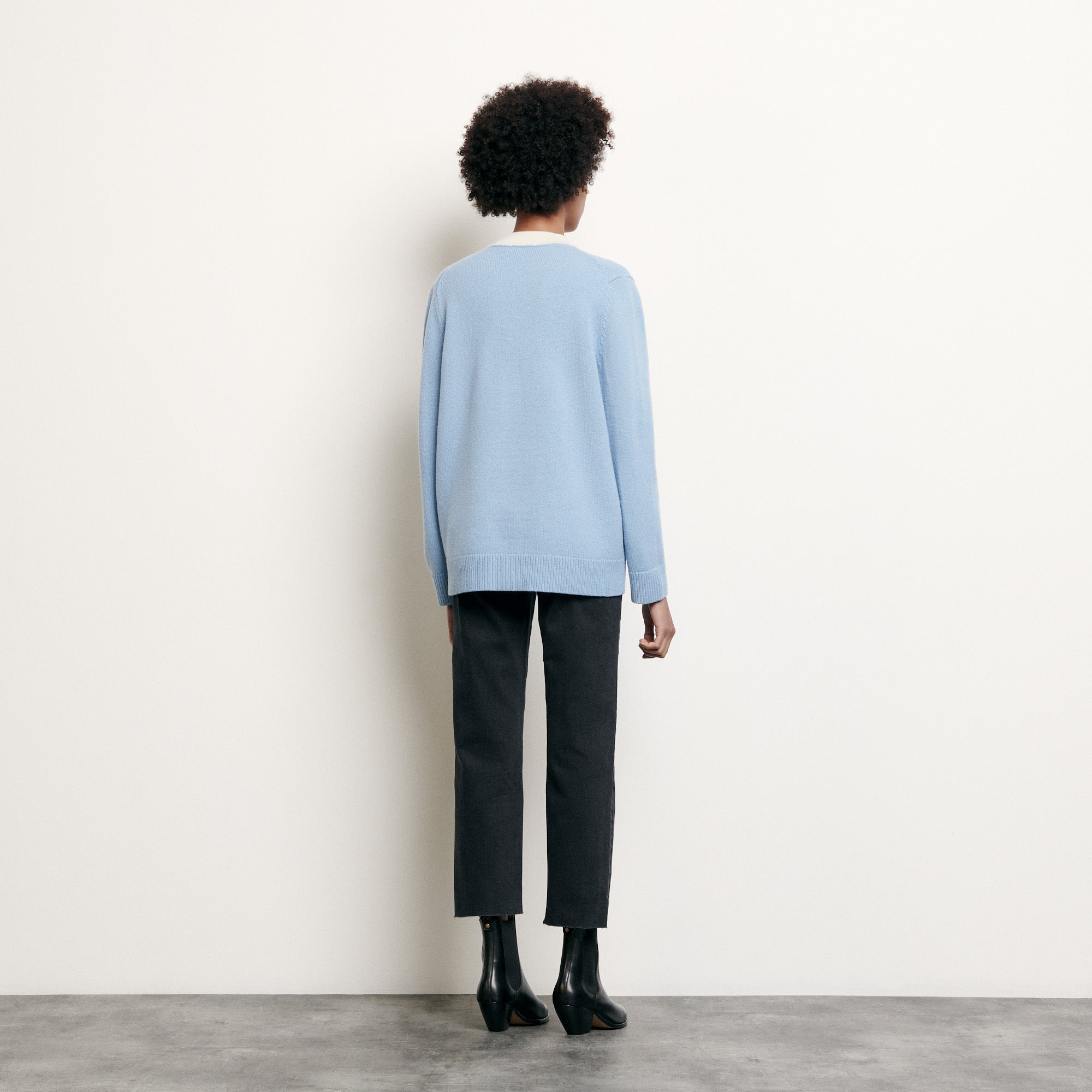 Cardigan en laine esprit collège Sandro seconde main