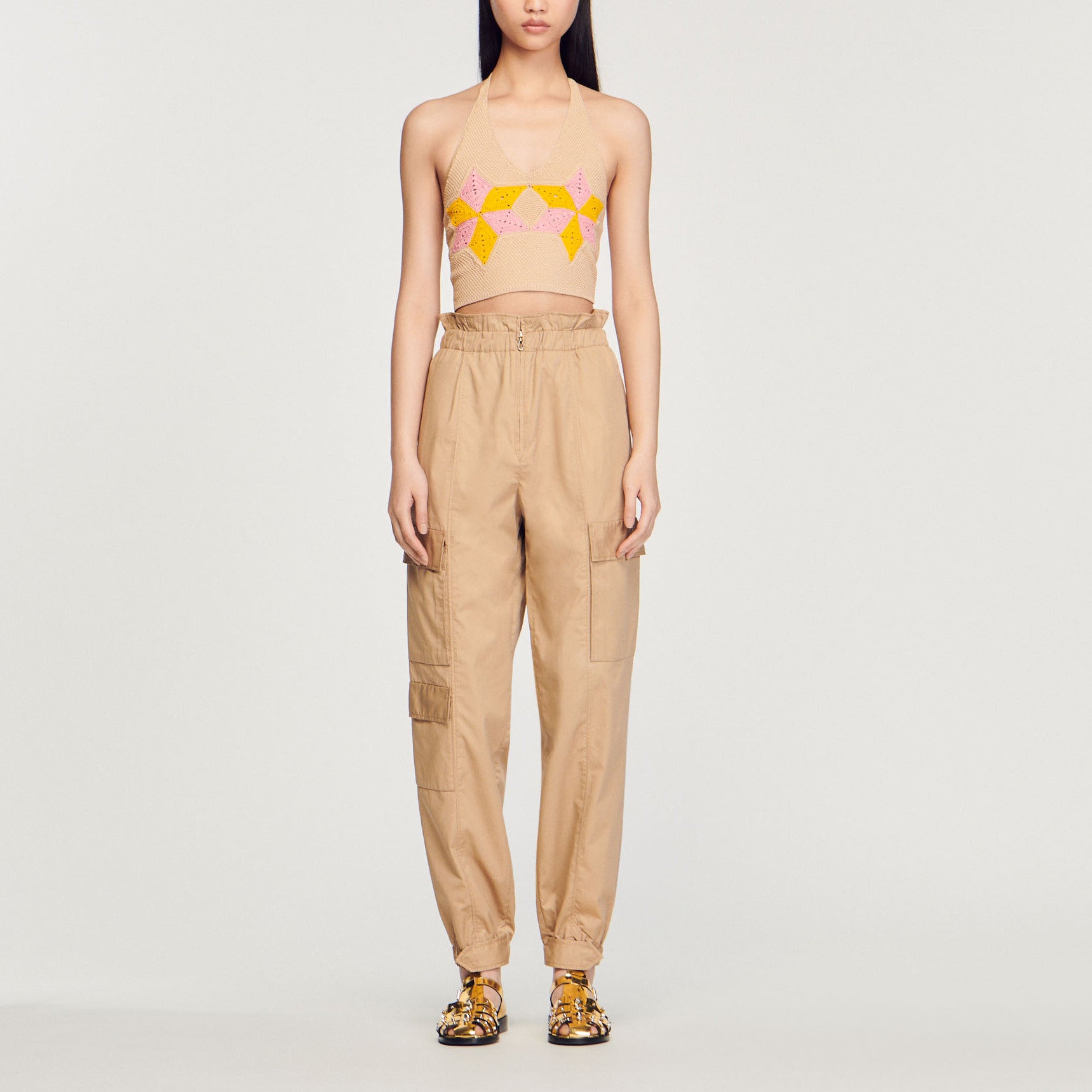 Top court en crochet Sandro seconde main