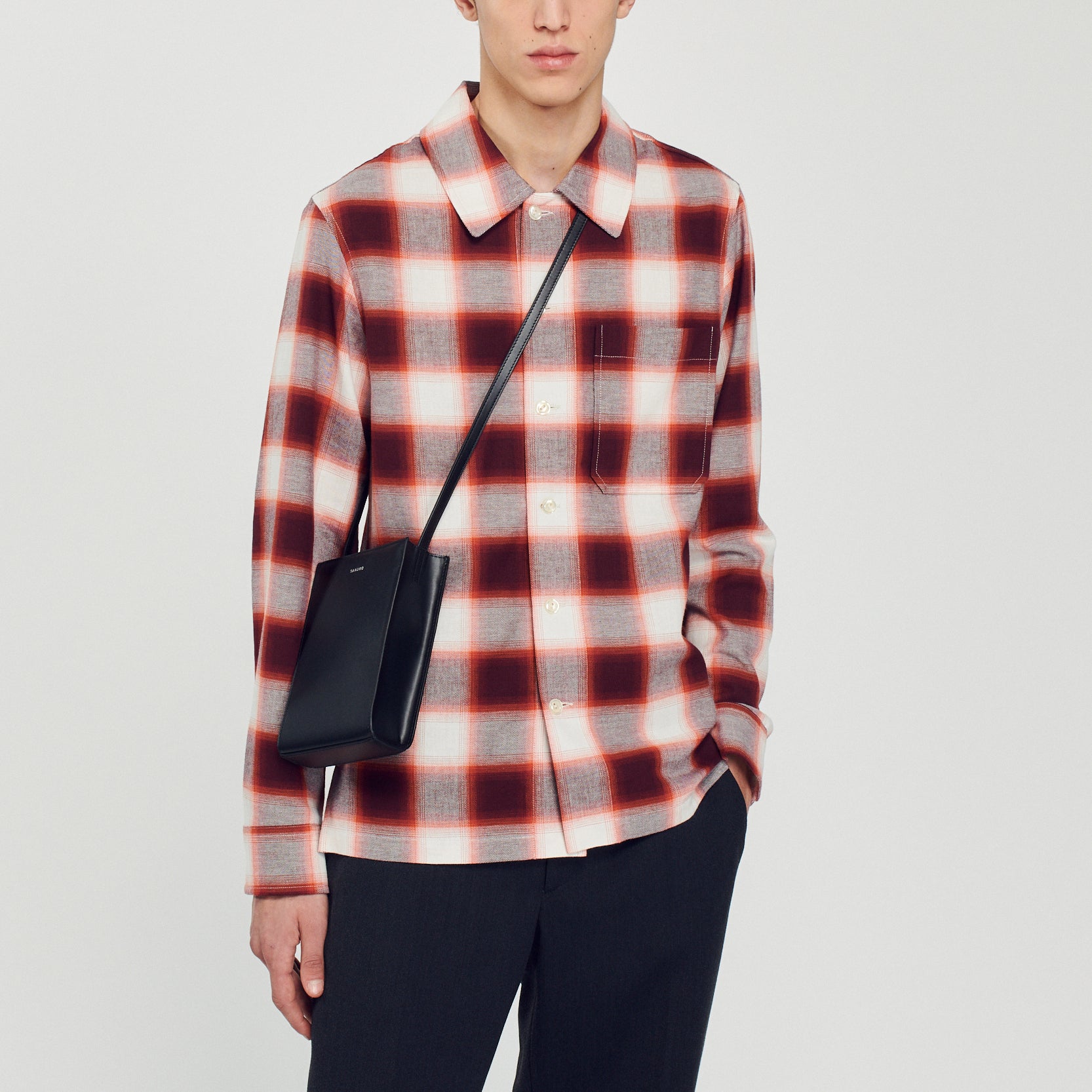 Chemise à carreaux Sandro seconde main