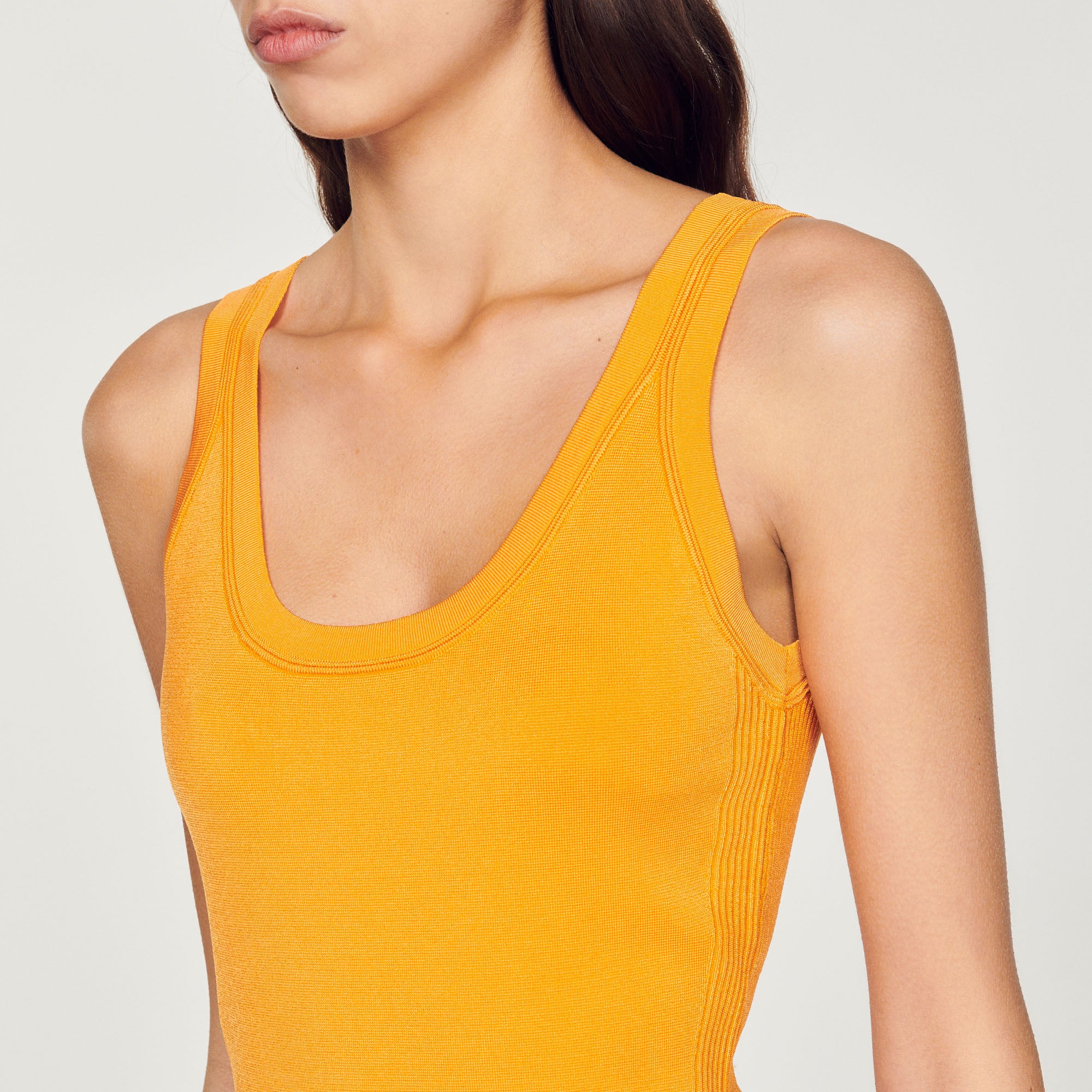 Robe en Maille frangée Sandro seconde main