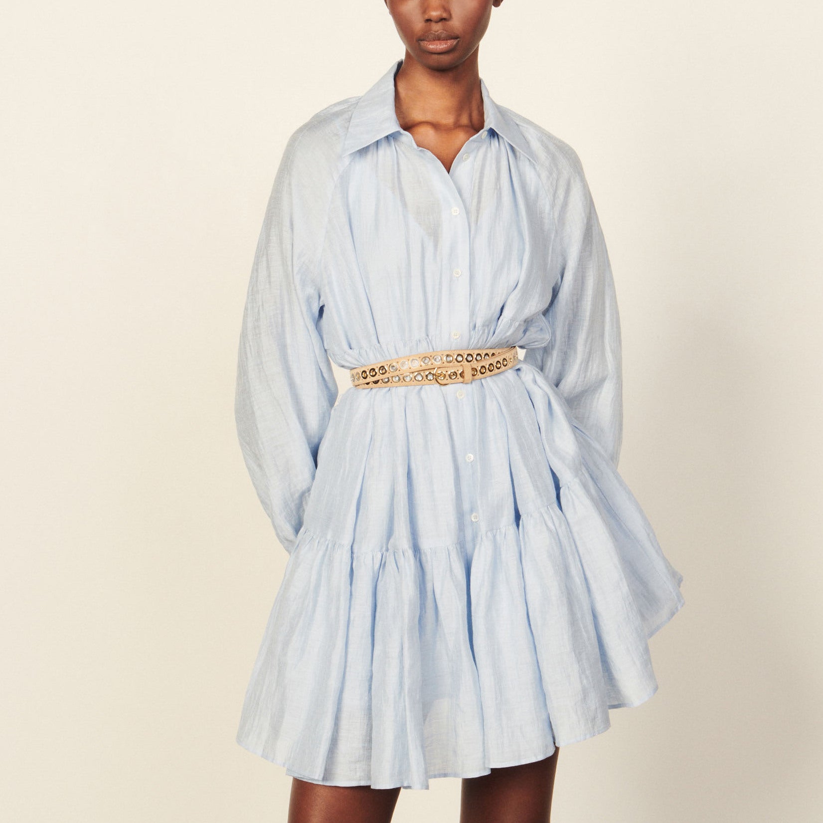 Robe Chemise en lin Sandro seconde main