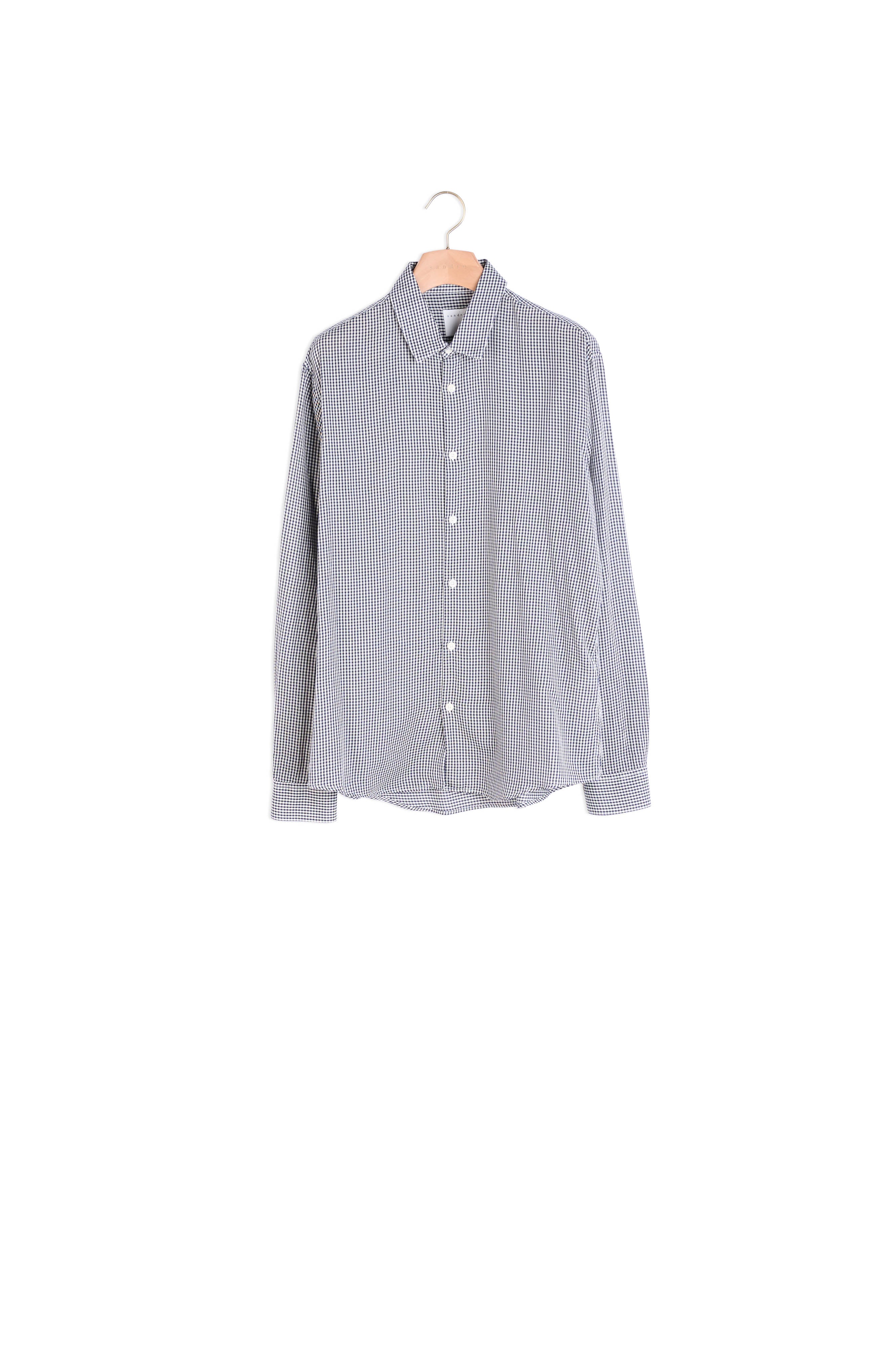 Chemise repassage facile à carreaux Sandro seconde main