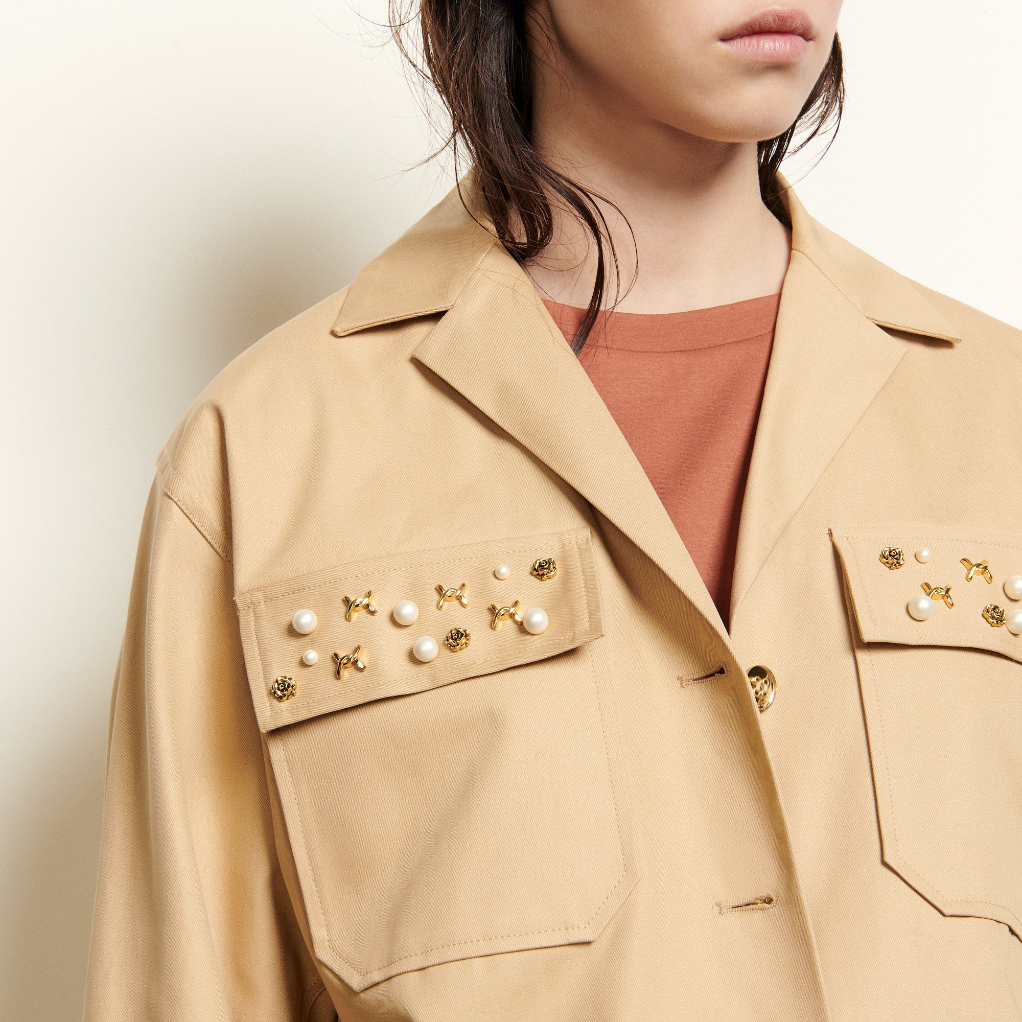 Veste Chemise à ornements Sandro seconde main