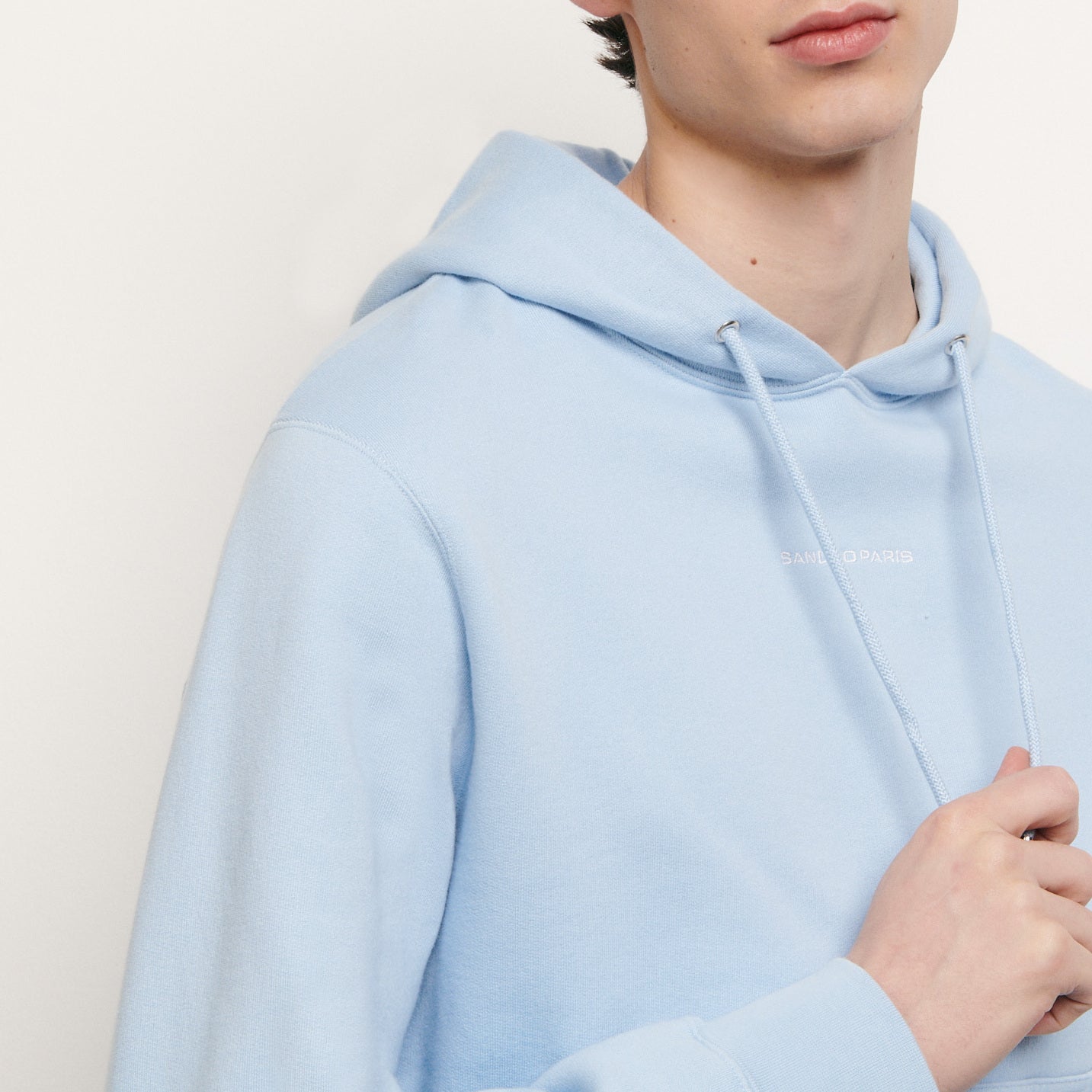 Sweat hoodie avec broderie logo Sandro seconde main