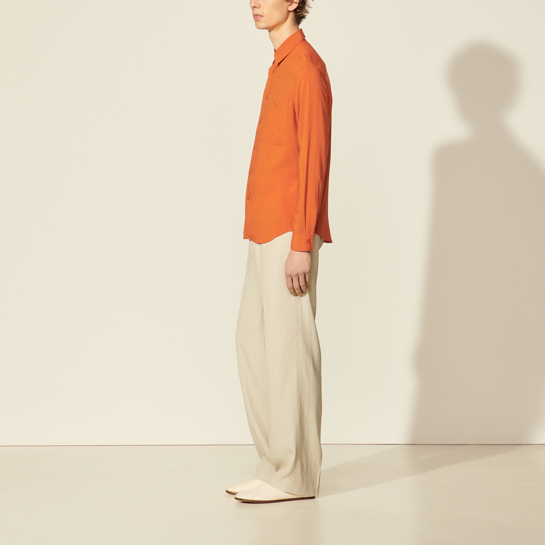 Chemise fluide unie Sandro seconde main