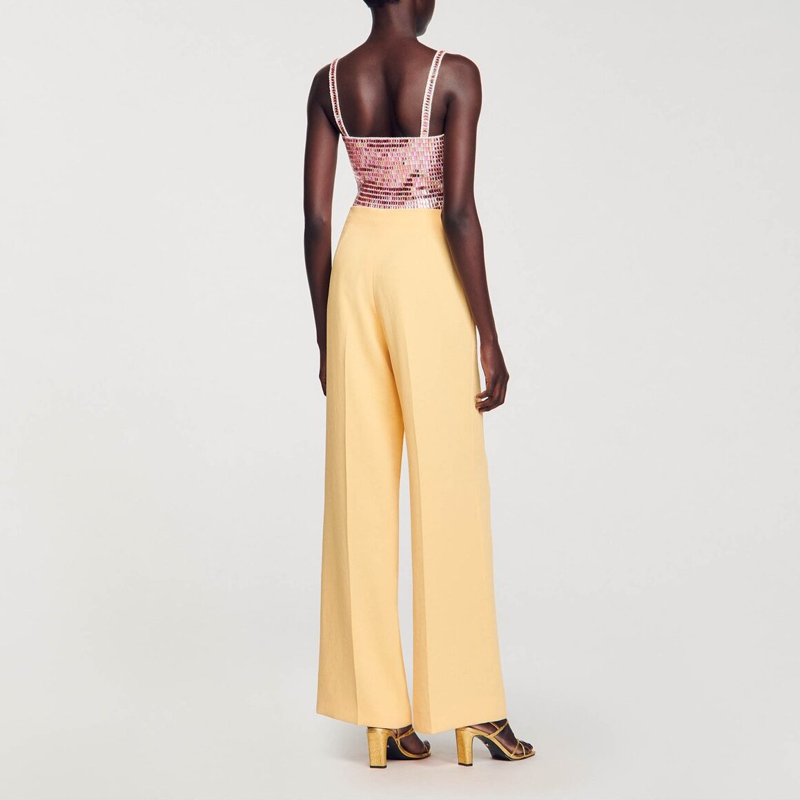 Pantalon de costume à pinces Sandro seconde main