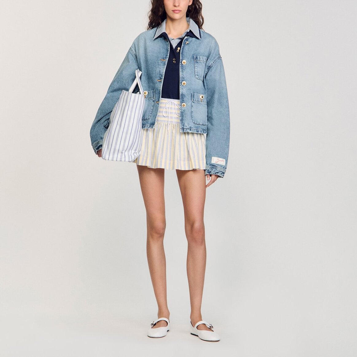 Blouson en denim Sandro seconde main