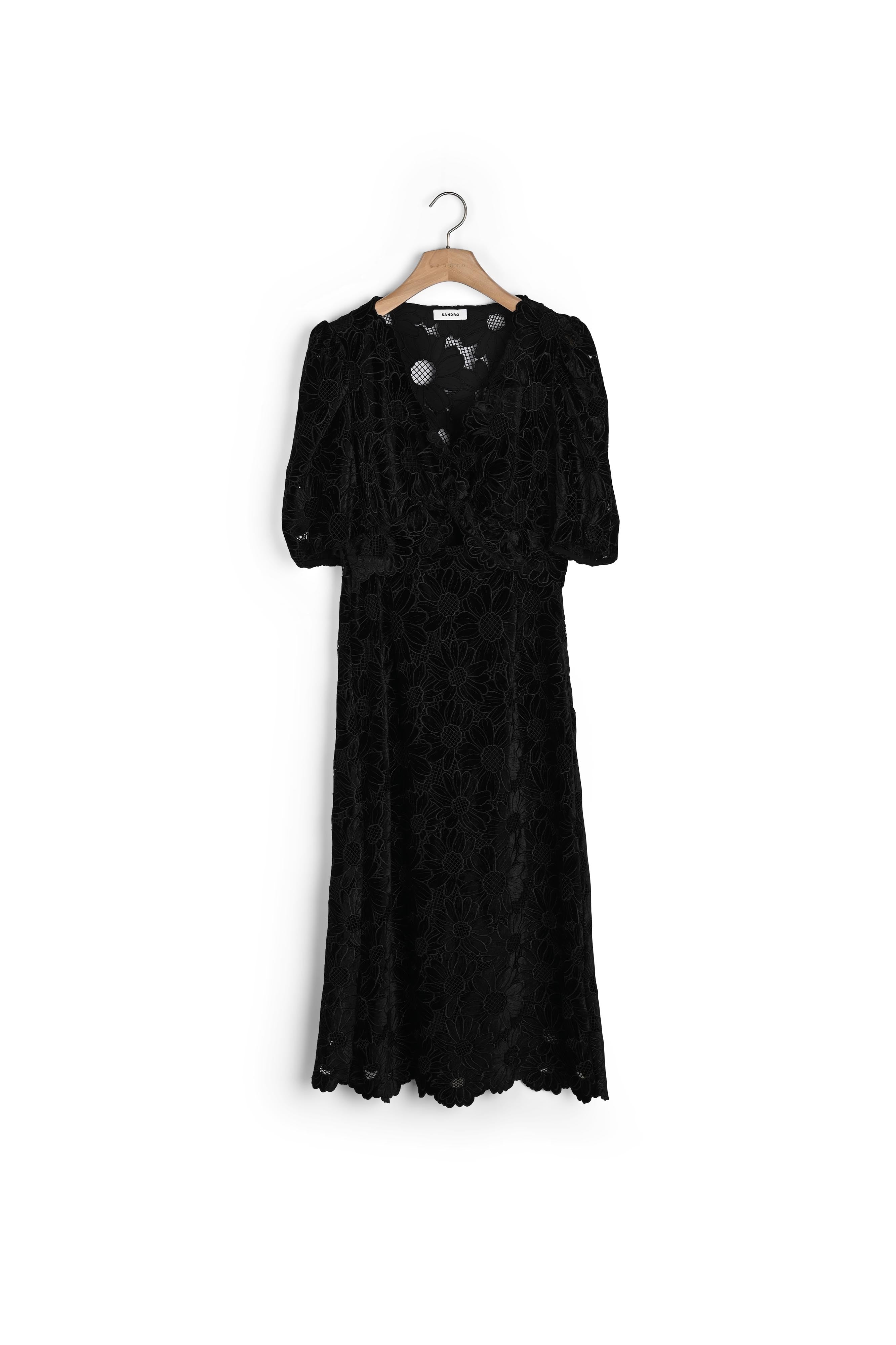 Robe longue en velours Sandro seconde main