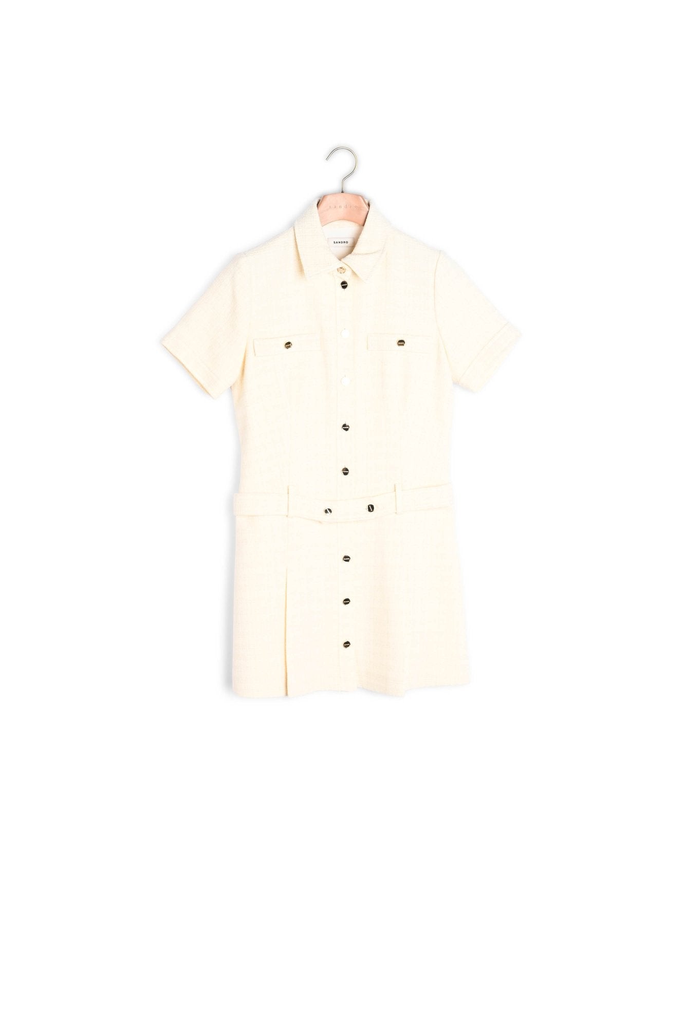 Robe courte en tweed Sandro seconde main