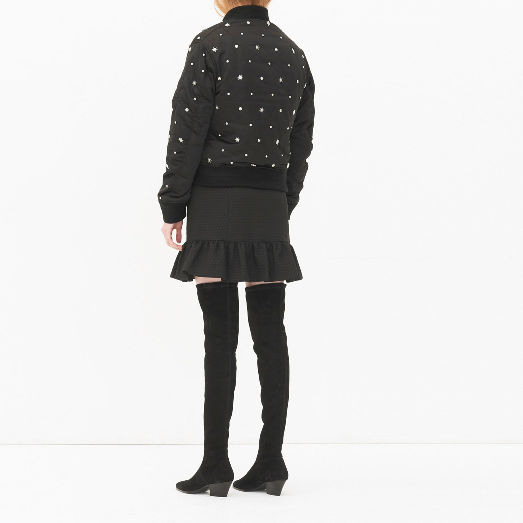 Blouson Noir Sandro seconde main