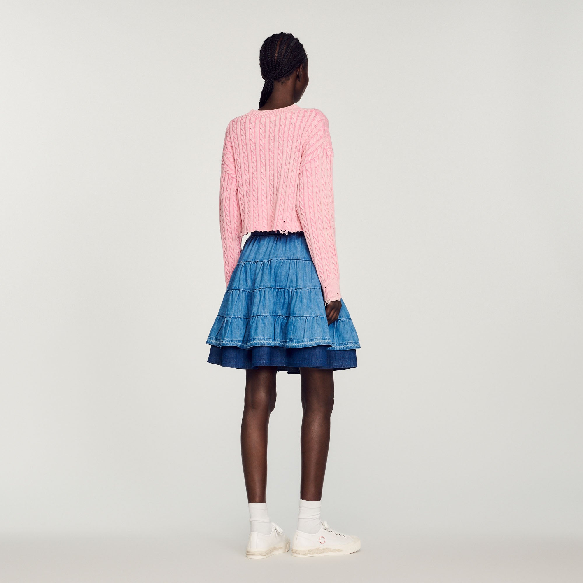 Pull court Smiley© Sandro seconde main