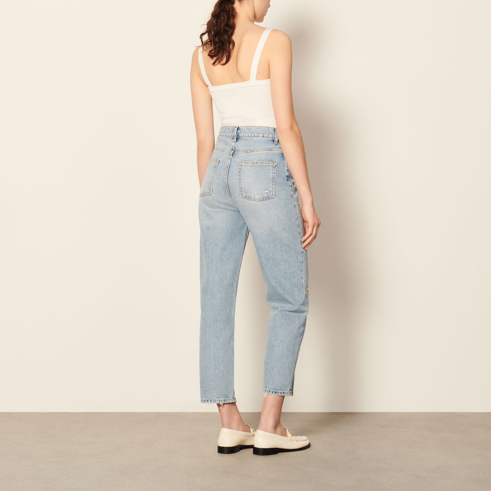 Jean coupe boyfriend Sandro seconde main