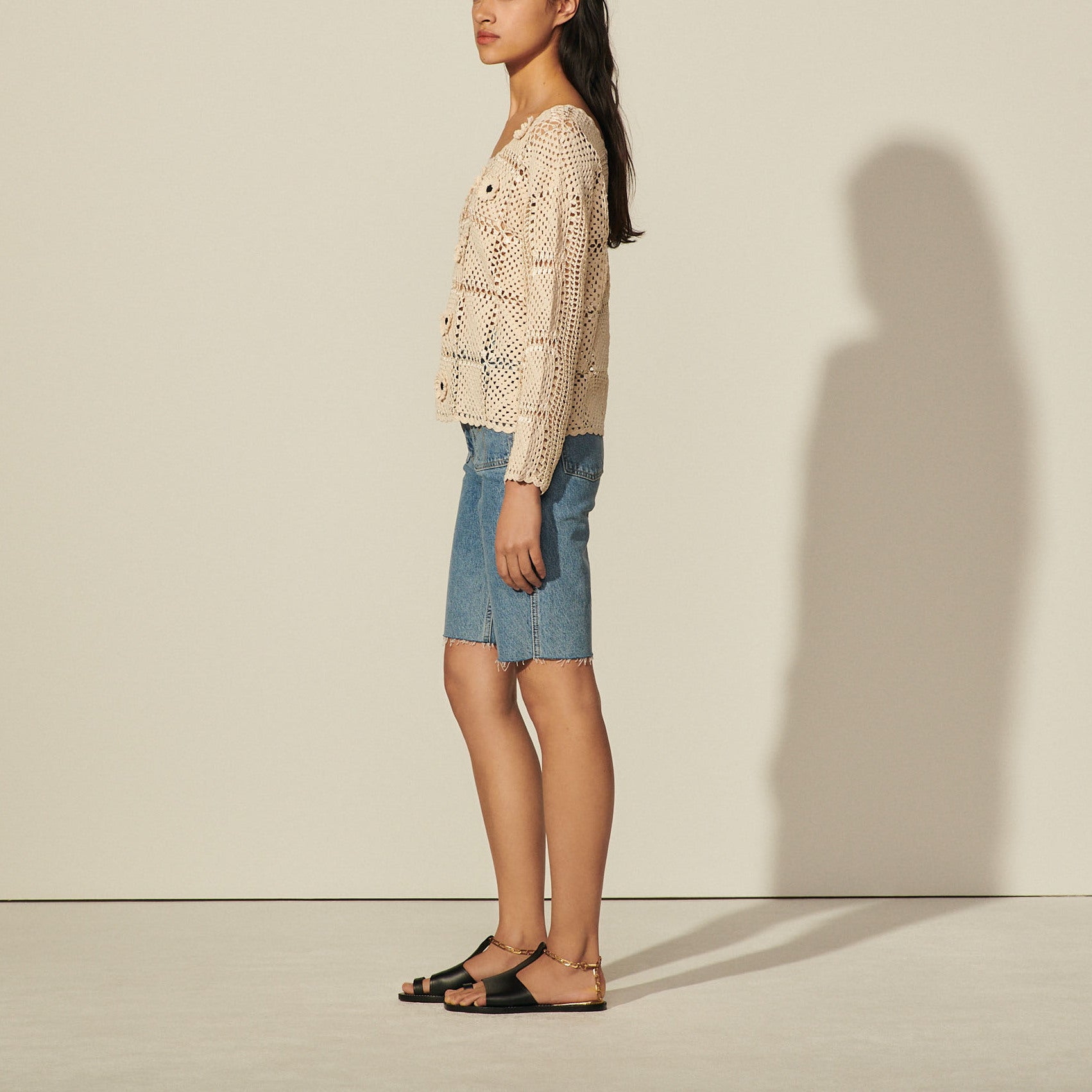 Pull en Maille crochet Sandro seconde main