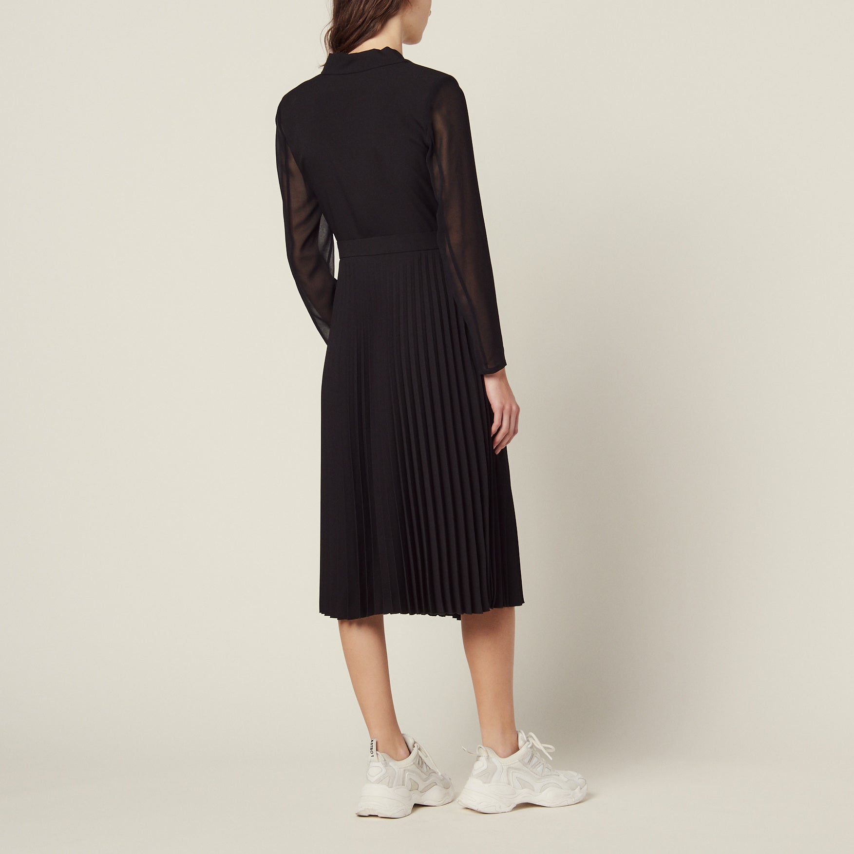 Robe bi-matière à manches longues Sandro seconde main