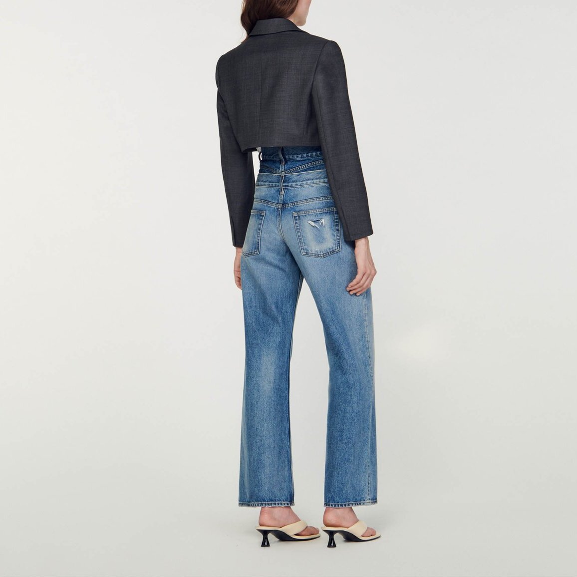 Veste de tailleur courte Sandro seconde main