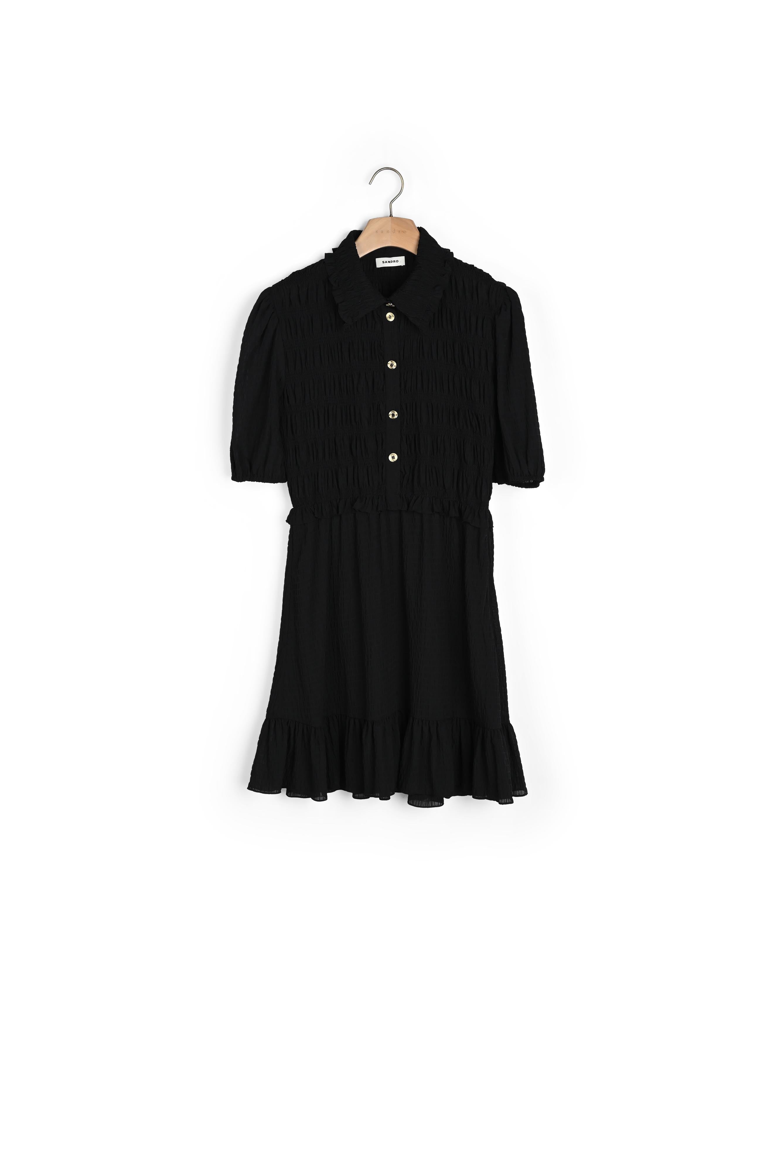 Robe courte smockée Sandro seconde main