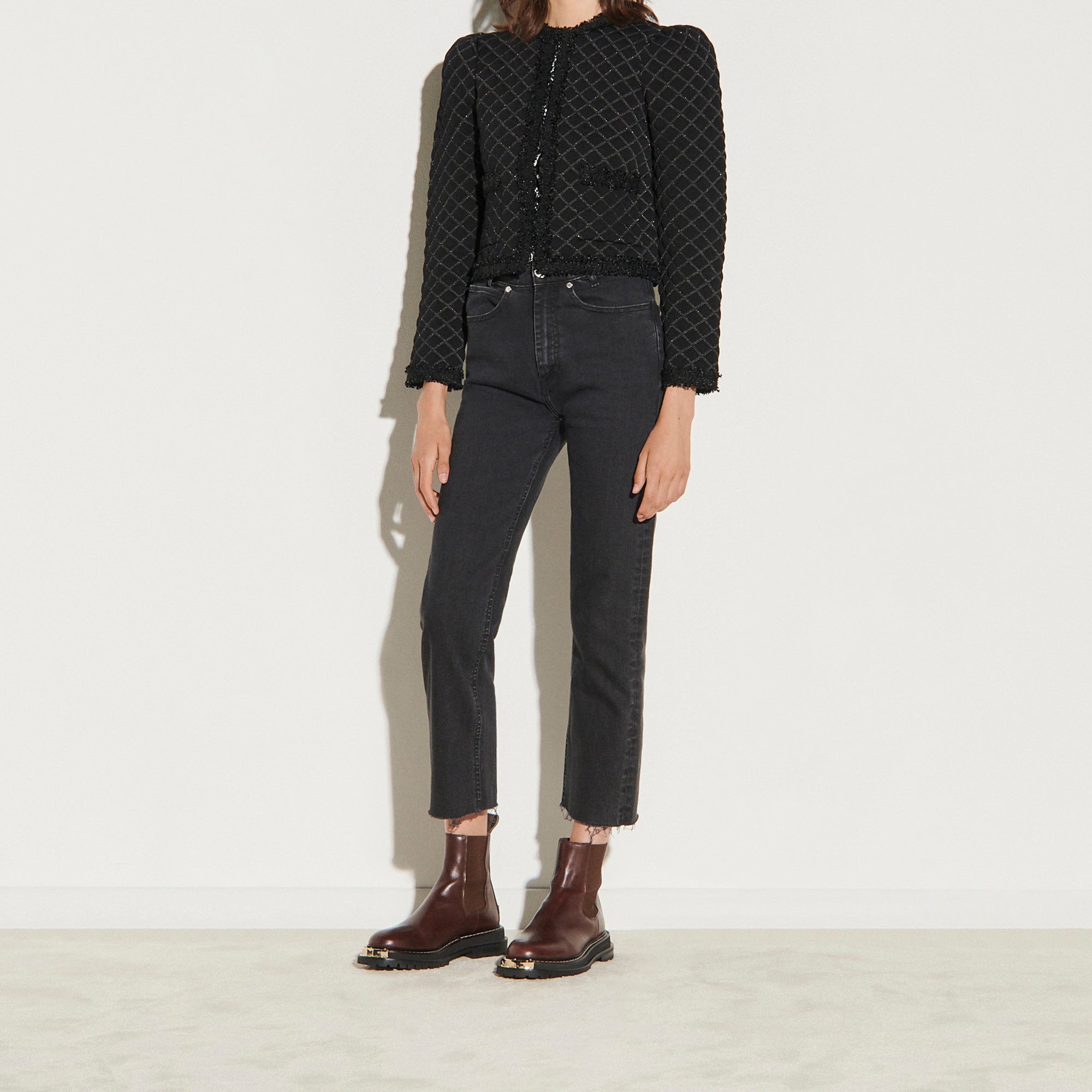 Cardigan à effet matelassé Sandro seconde main