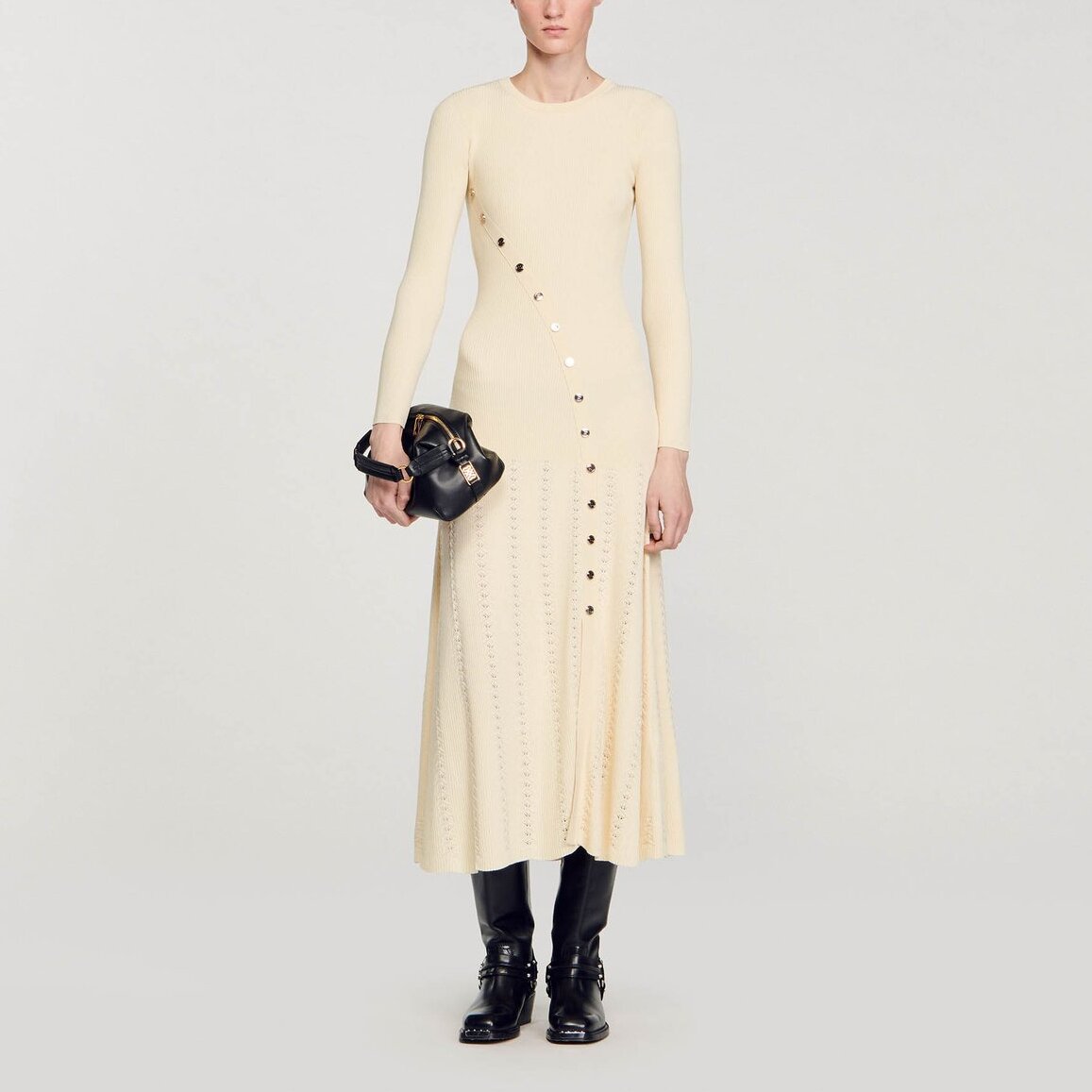 Robe midi en Maille Sandro seconde main