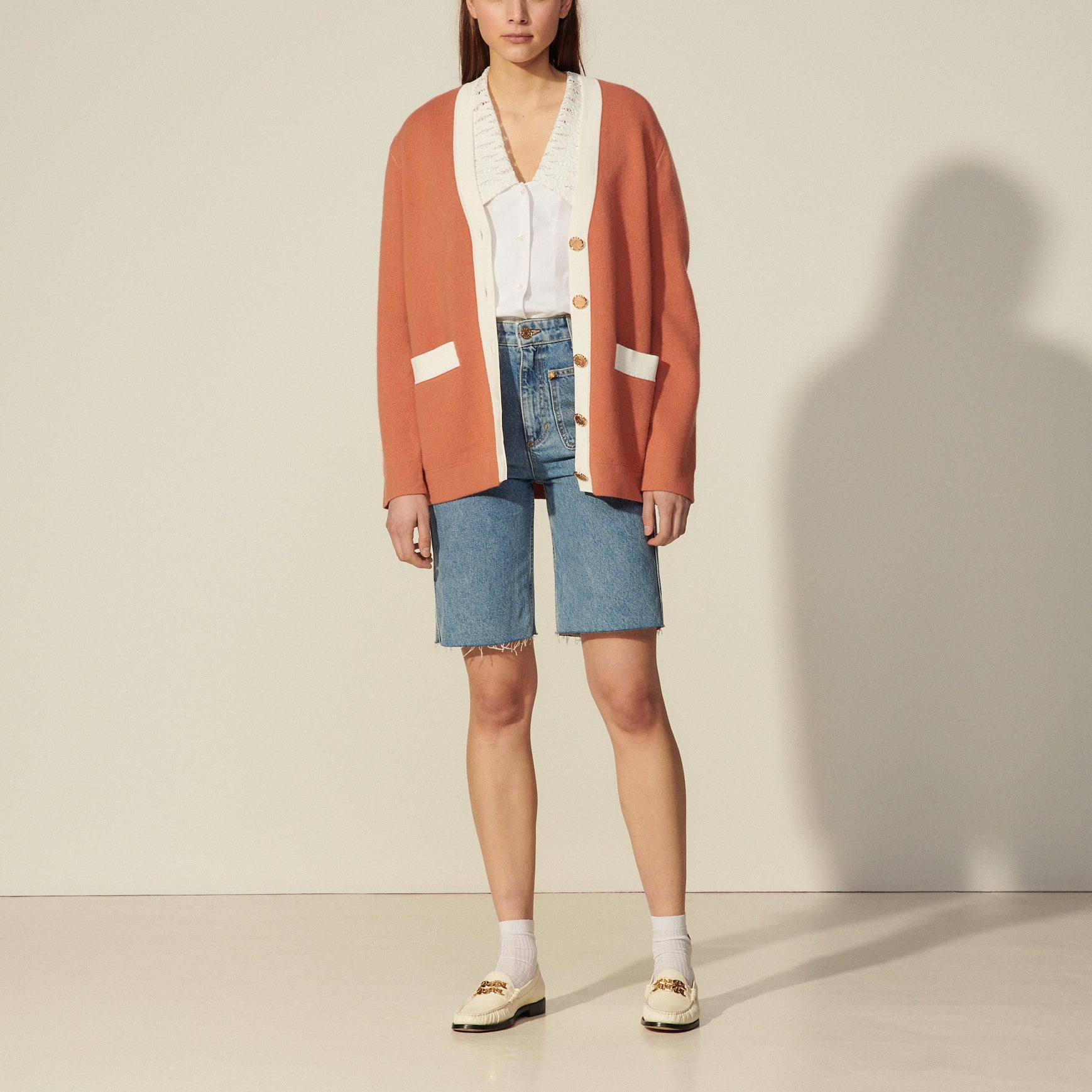 Cardi-coat oversize Sandro seconde main