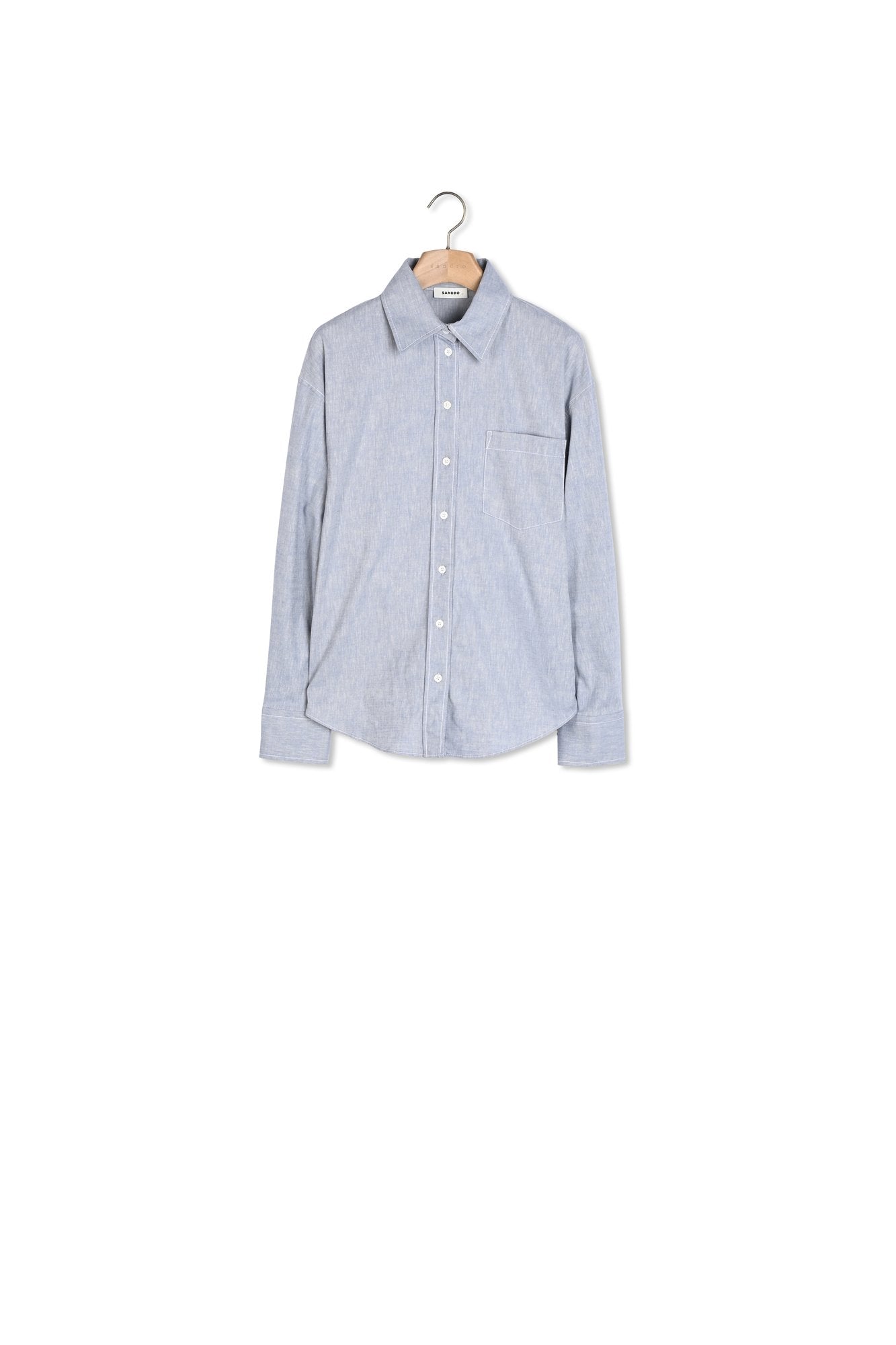 Chemise longue à dos noué Sandro seconde main