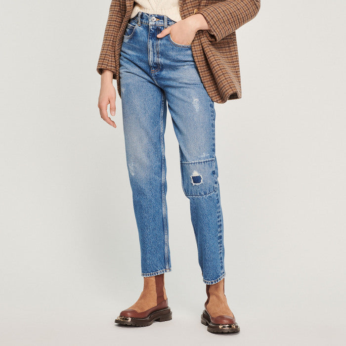 Jean droit déchiré Sandro seconde main