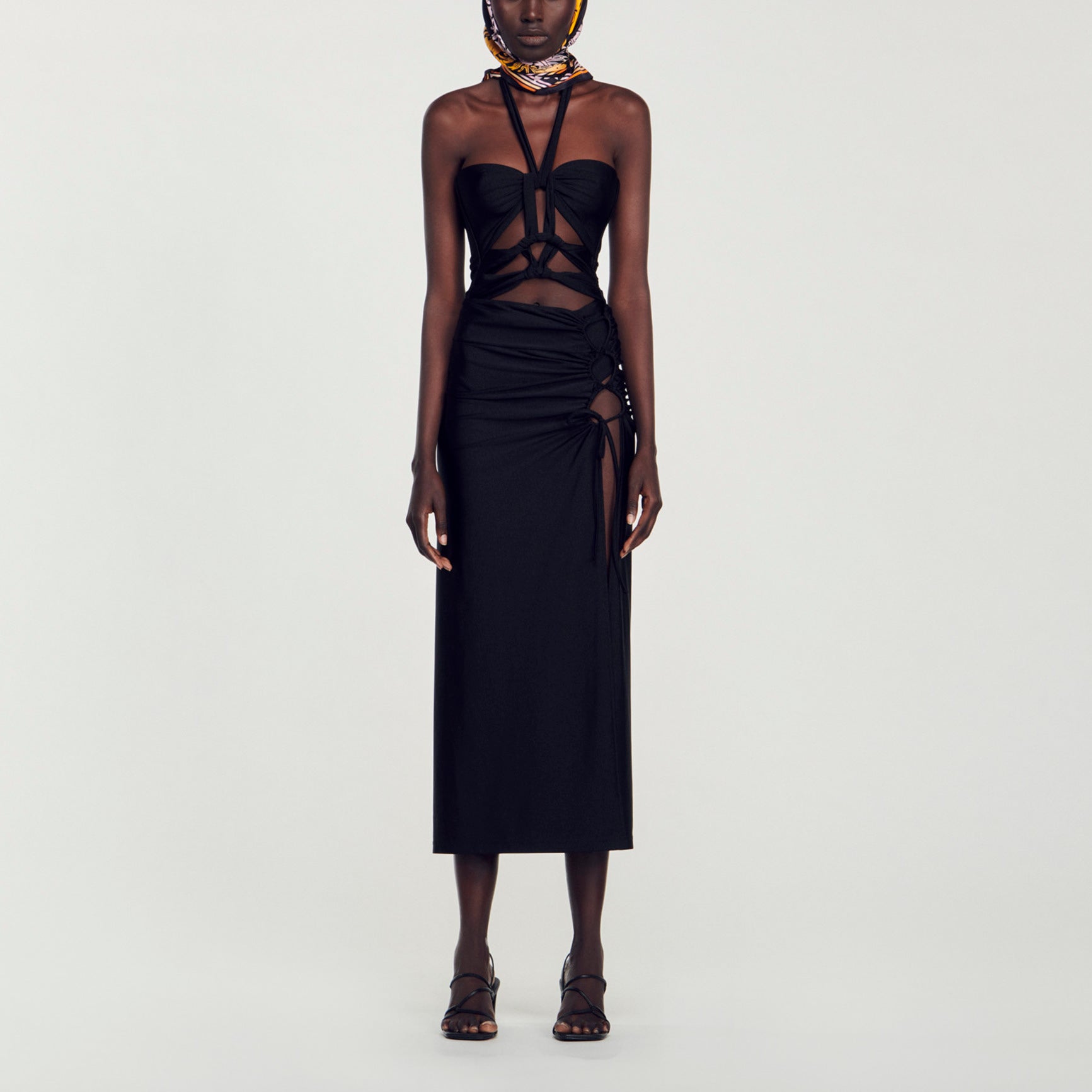 Maillot de bain 1 pièce noué ajouré Sandro seconde main