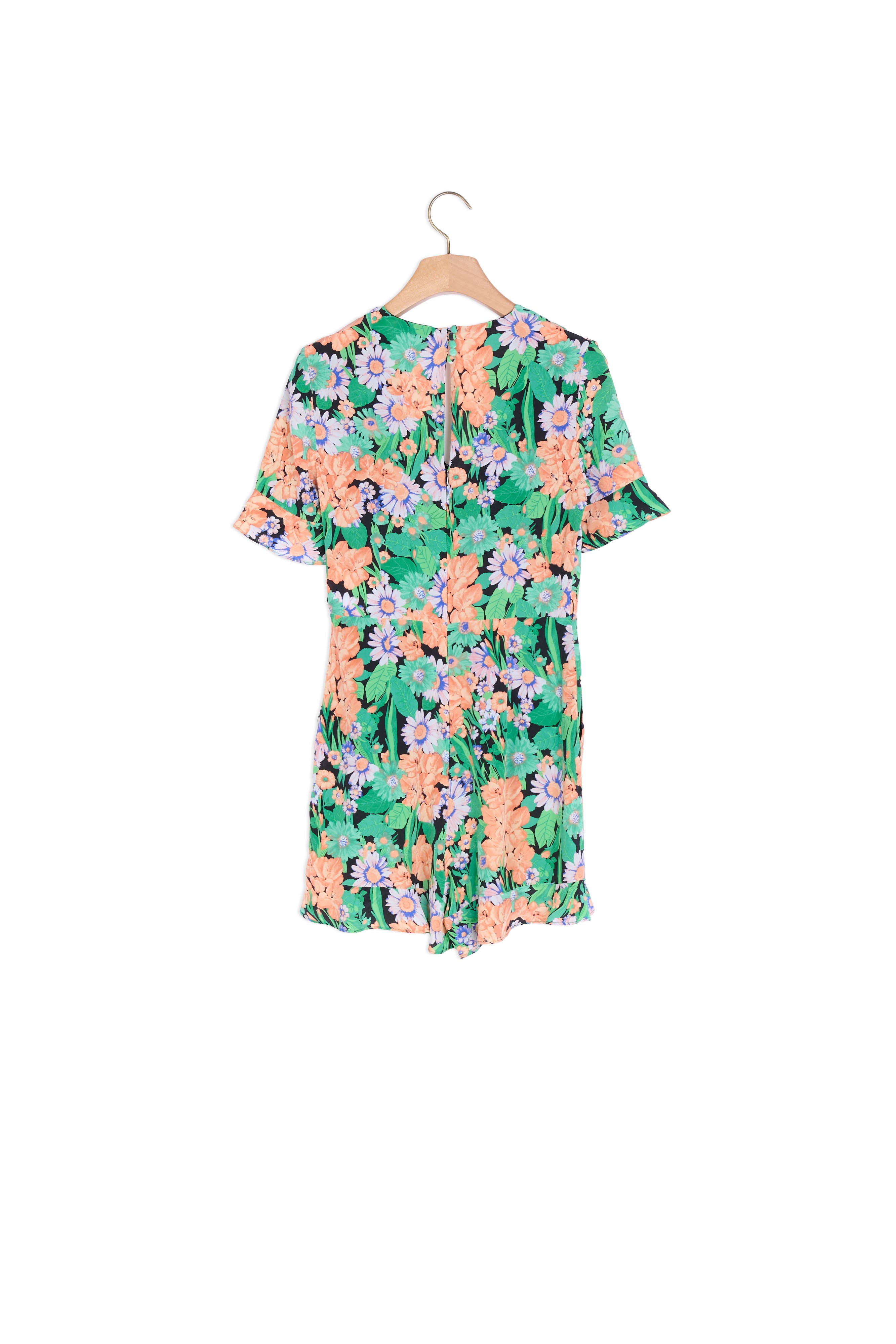 CombiShort soie imprimé fleuri all over Sandro seconde main