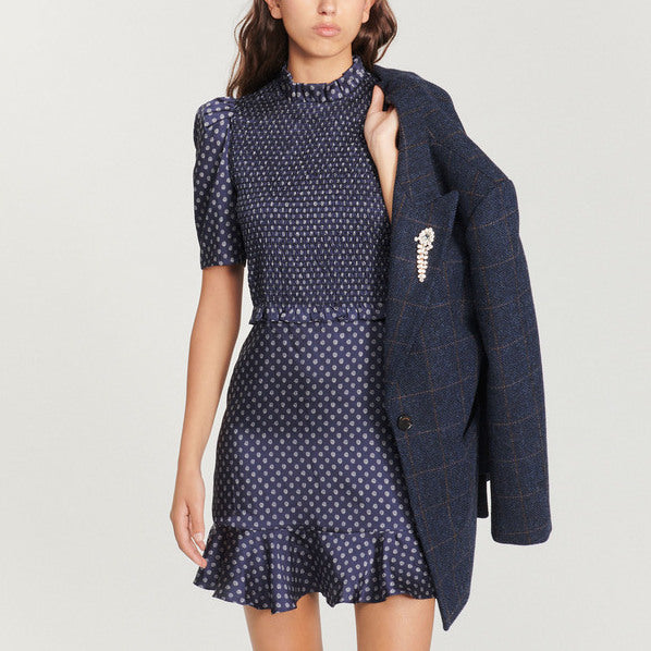 Robe courte à imprimé pois Sandro seconde main