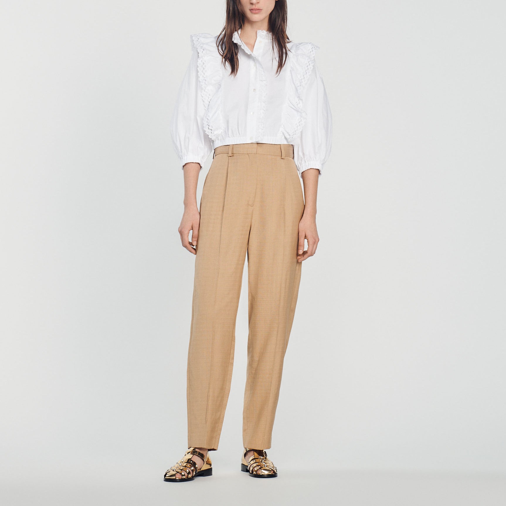 Pantalon large Sandro seconde main