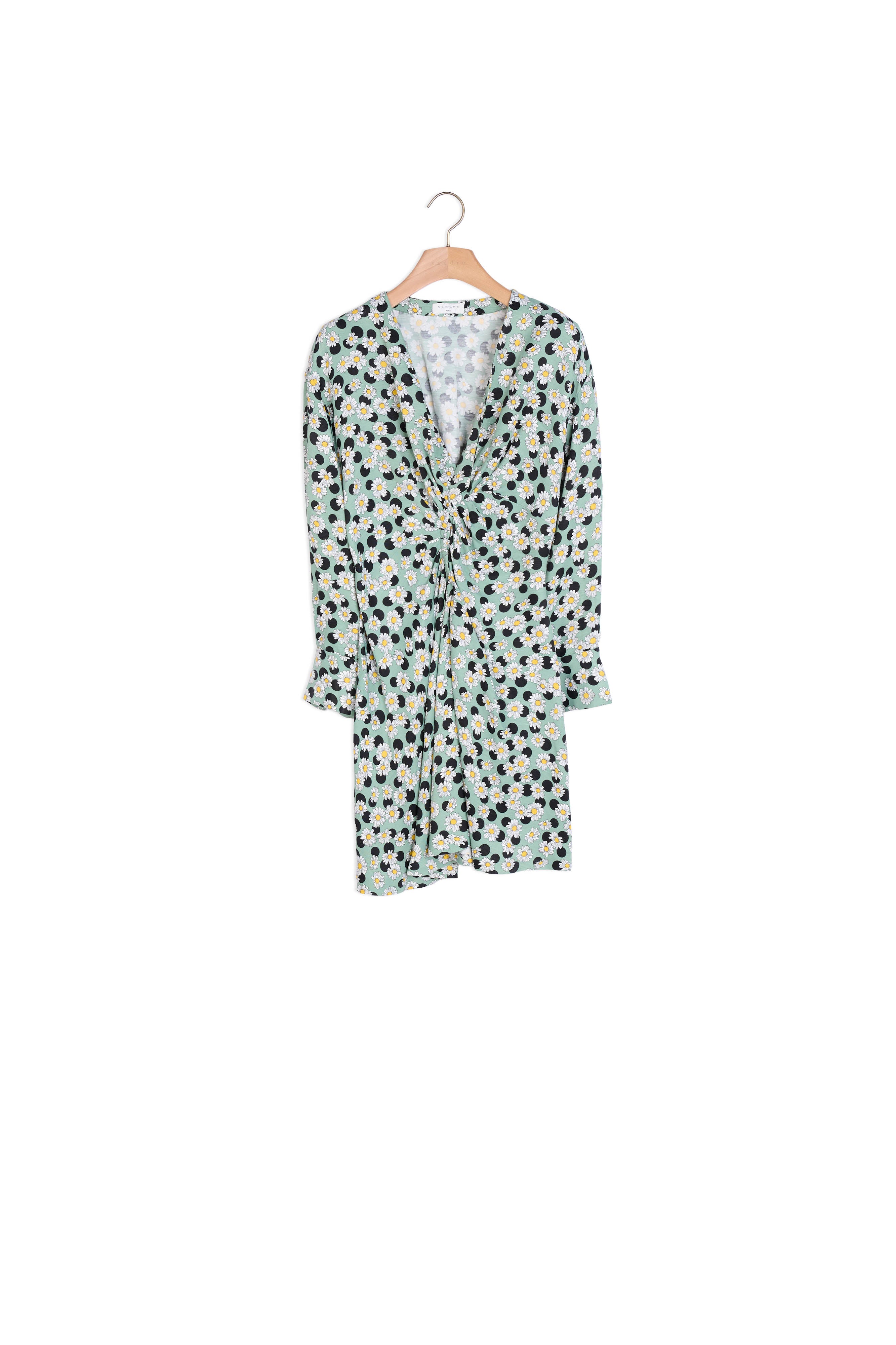 Robe courte imprimée avec fronces Sandro seconde main