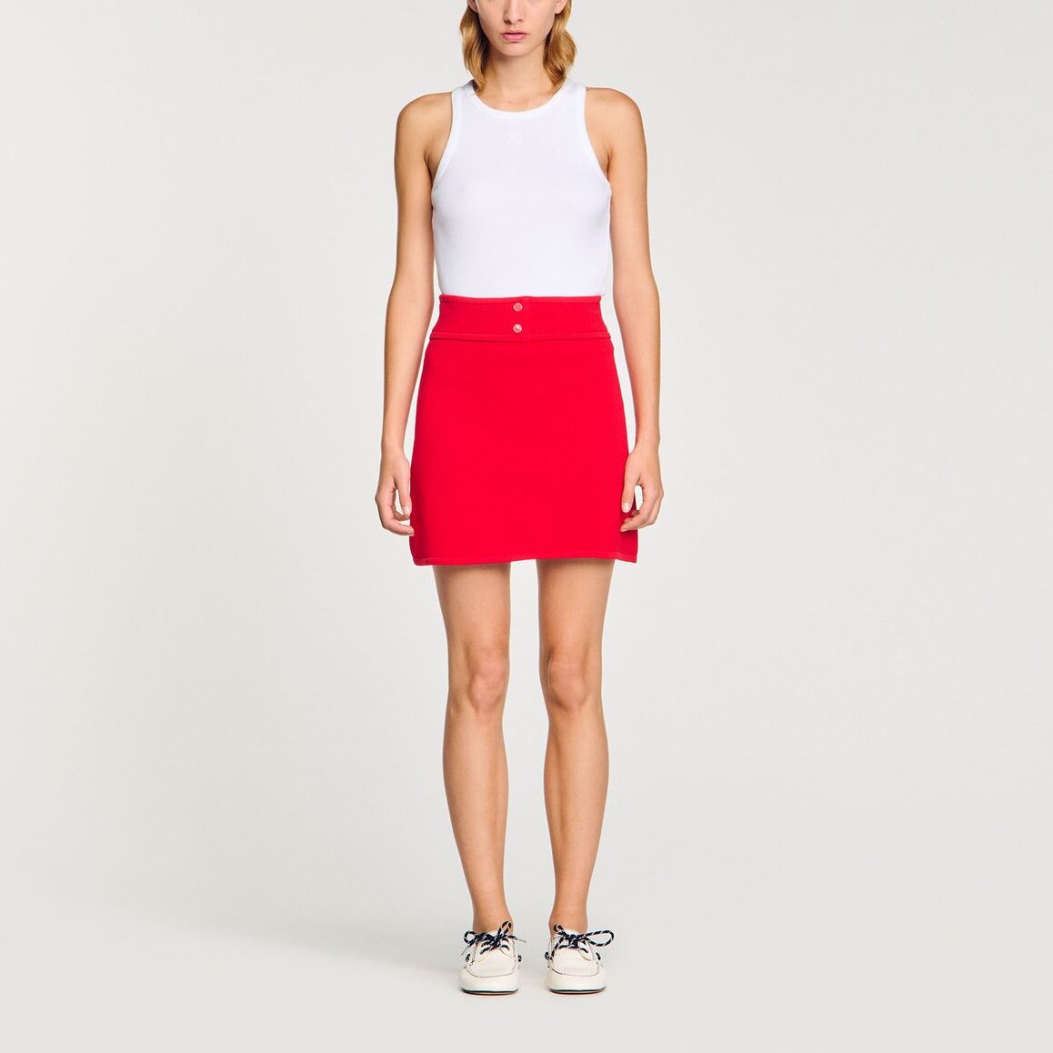 Jupe courte en maille Sandro seconde main